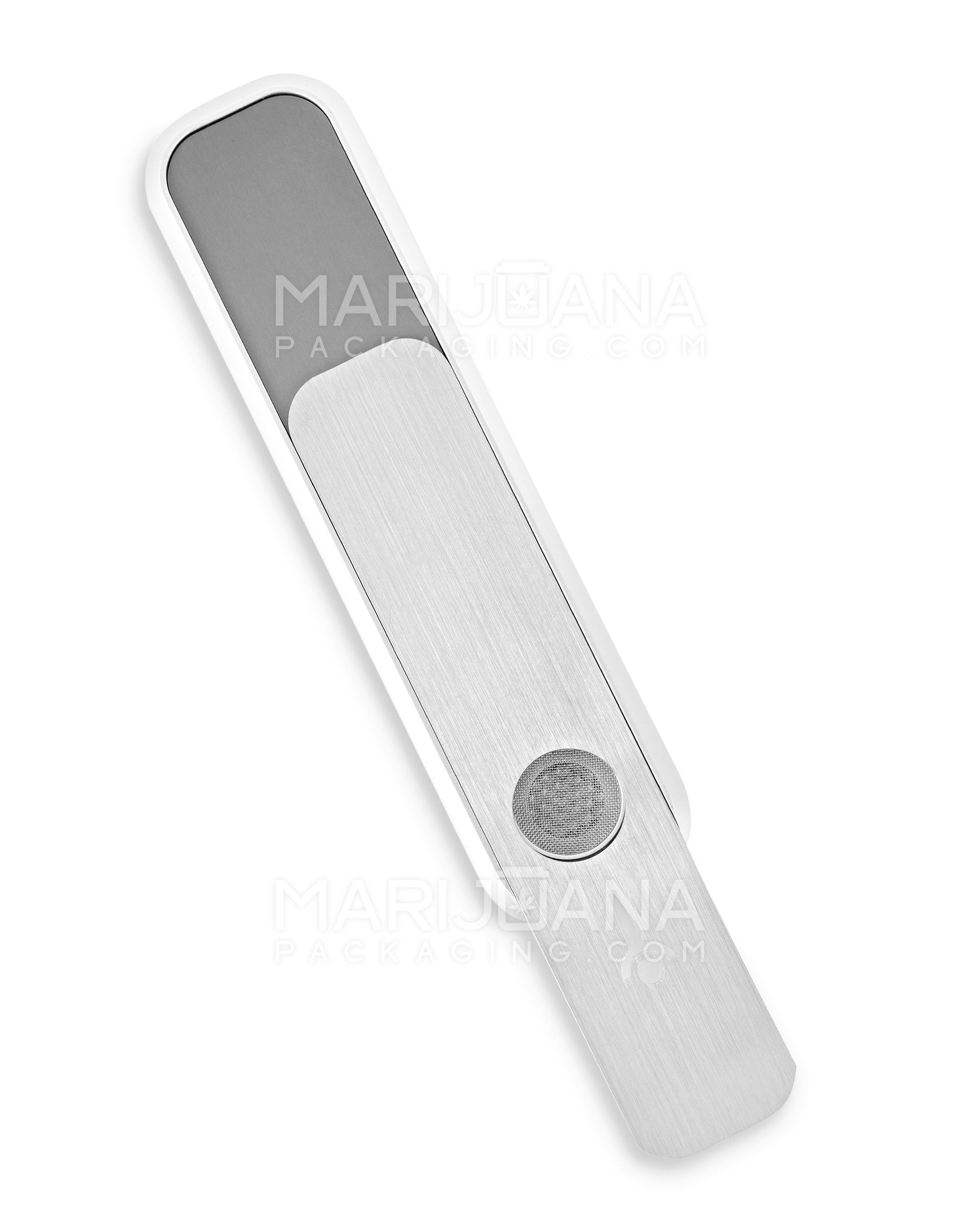 GENIUS PIPE | Classic Gadget Magnetic Slider Pipe w/ Silver Slider | 6in Long - Metal - Silver & Black - 4