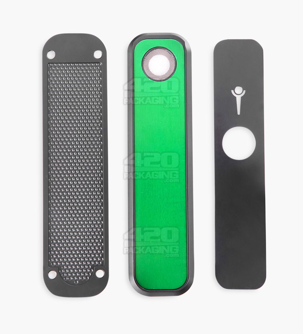 Genius Pipe Liberation Magnetic Slider Pipe | 6in Long - Metal - Black & Green - 2