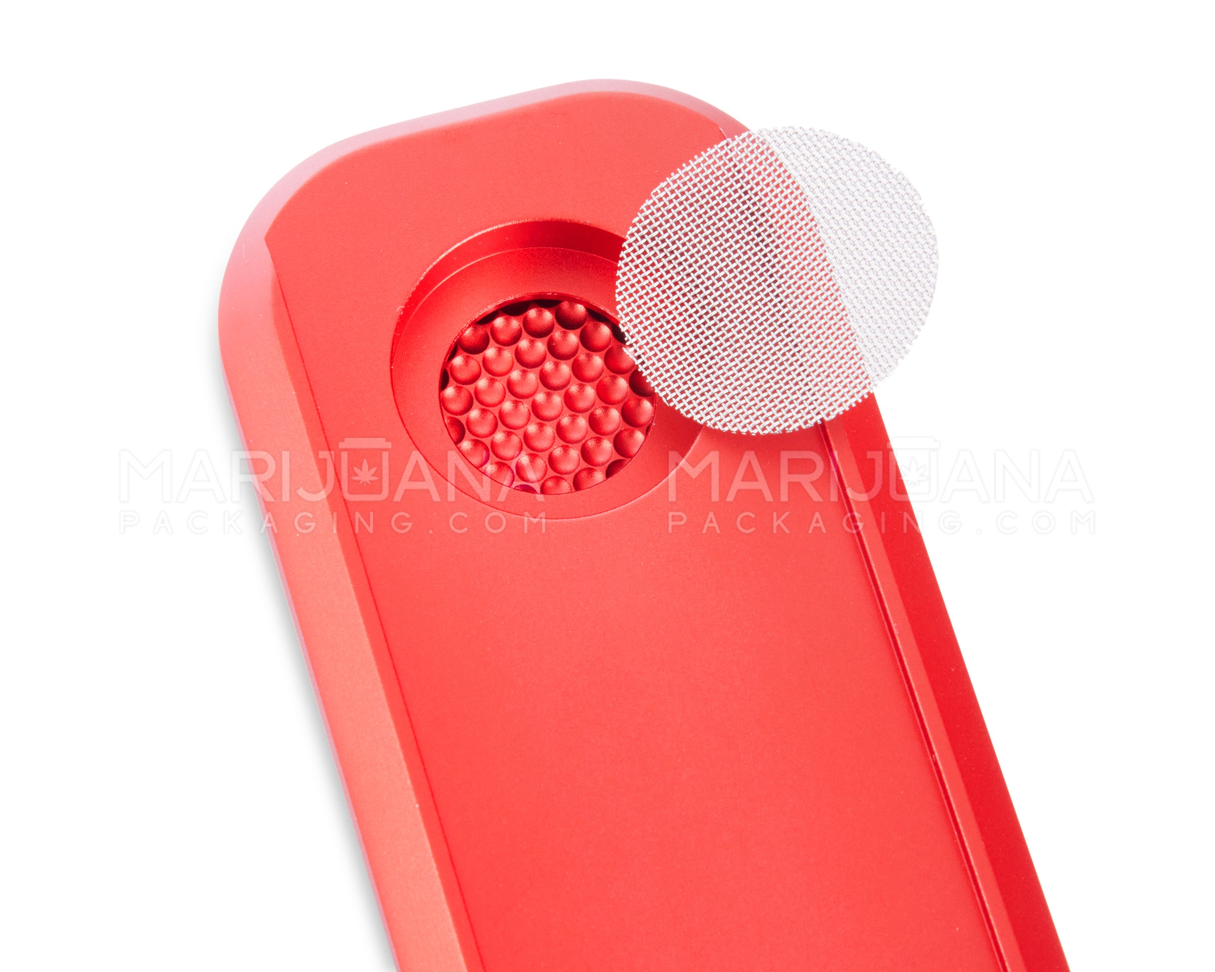GENIUS PIPE | Mini Color Magnetic Slider Pipe | 5in Long - Metal - Red - 6