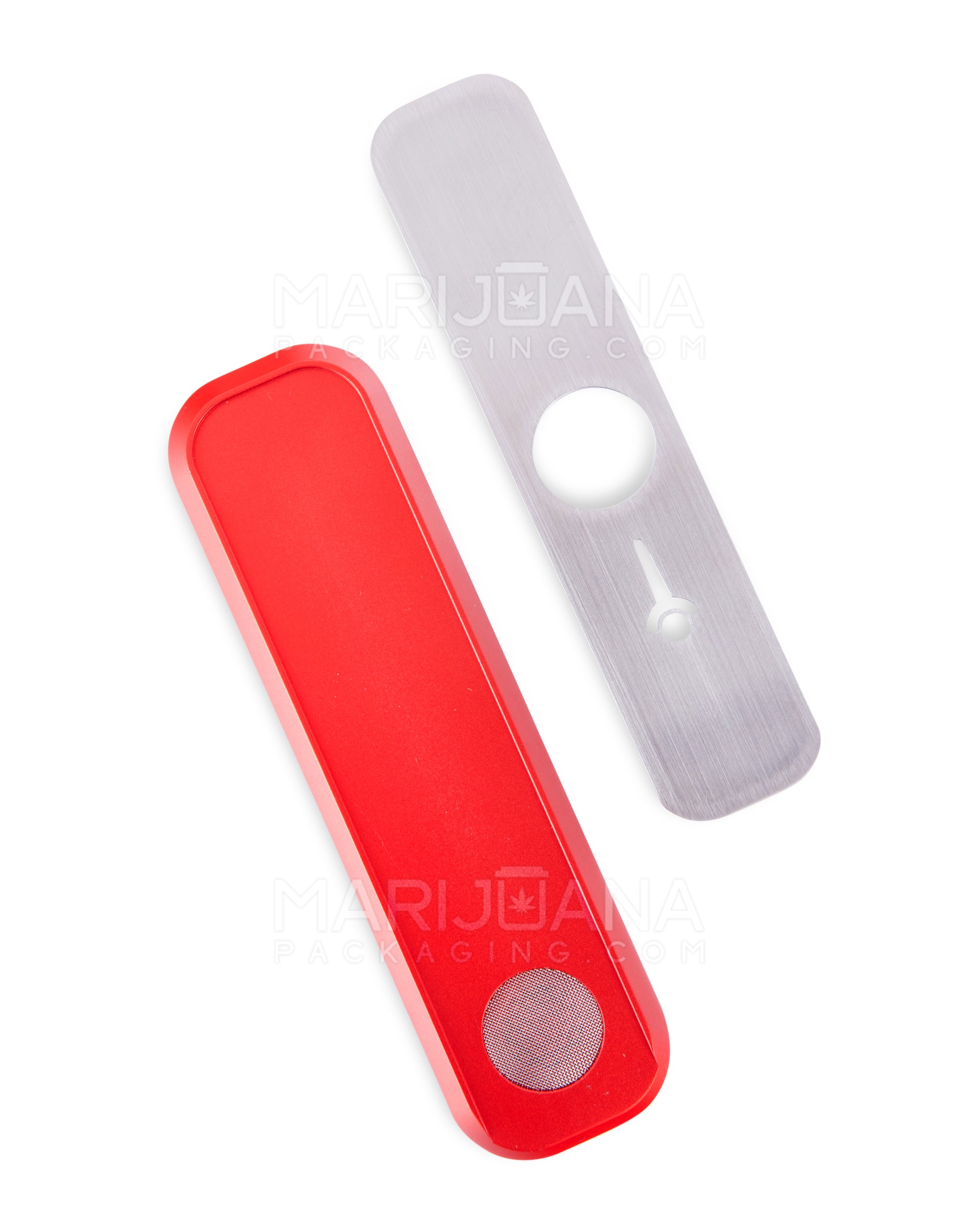 GENIUS PIPE | Mini Color Magnetic Slider Pipe | 5in Long - Metal - Red - 5