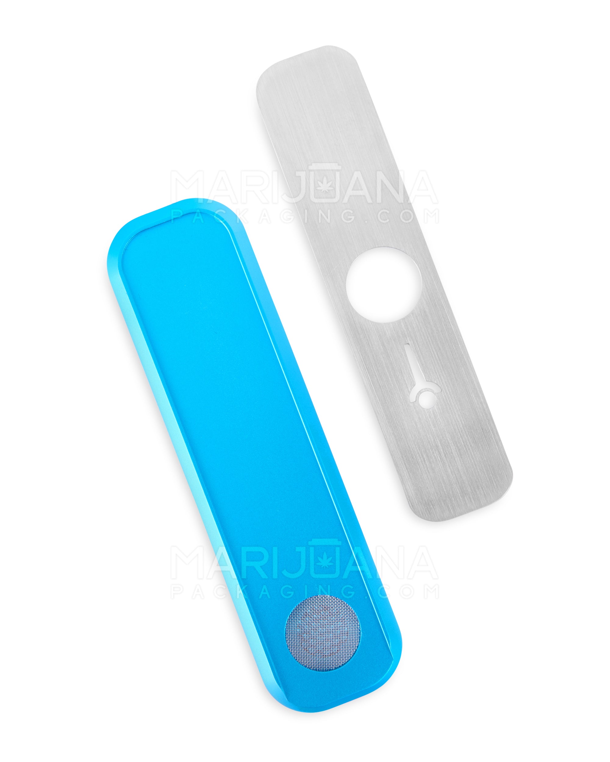 GENIUS PIPE | Mini Color Magnetic Slider Pipe | 5in Long - Metal - Blue - 5