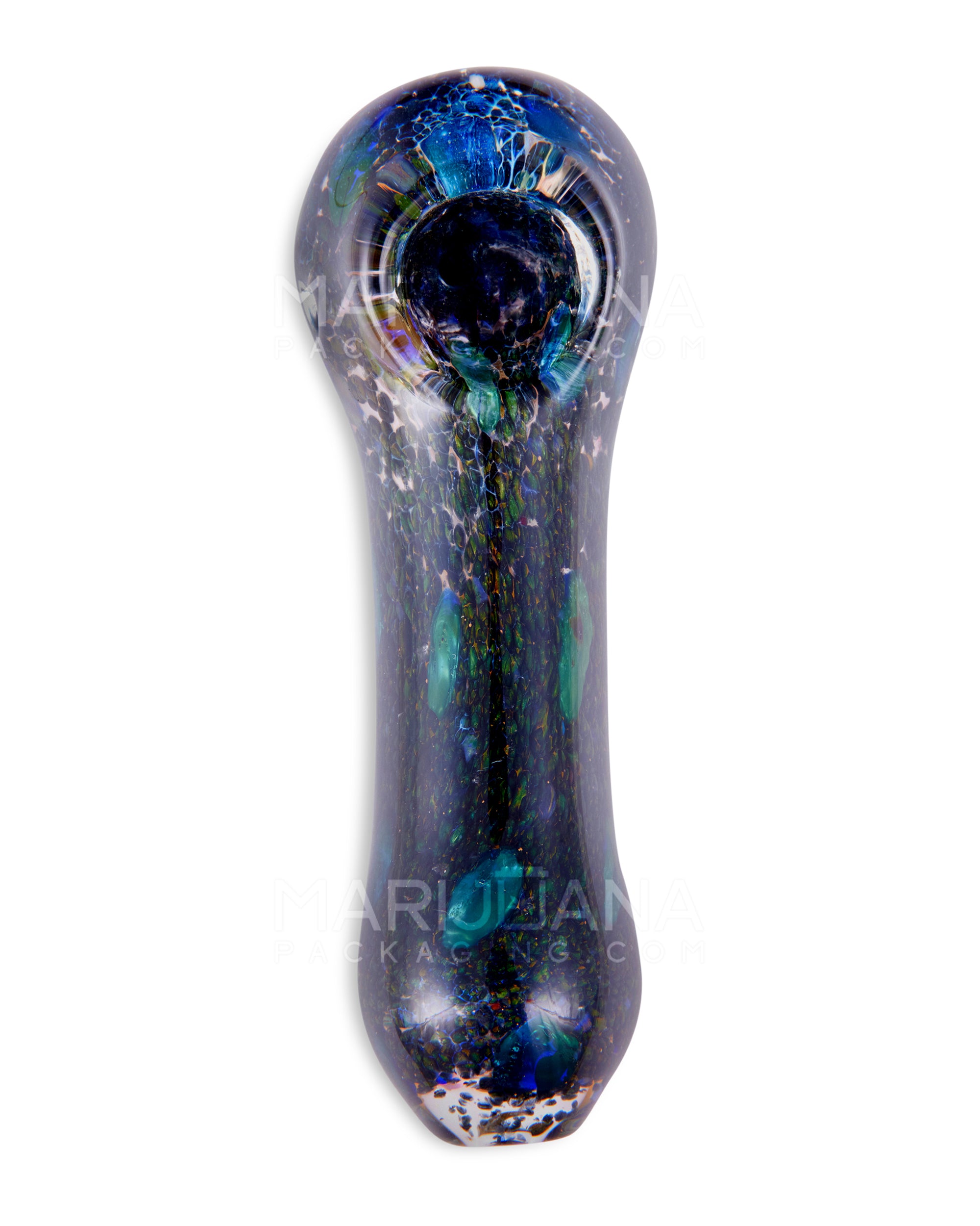 Dot Stack & Frit Spoon Hand Pipe | 5in Long - Glass - Assorted - 2