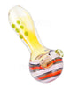 Swirl & Multi Fumed Spoon Hand Pipe w/ Multi Knockers | 5in Long - Glass - Assorted