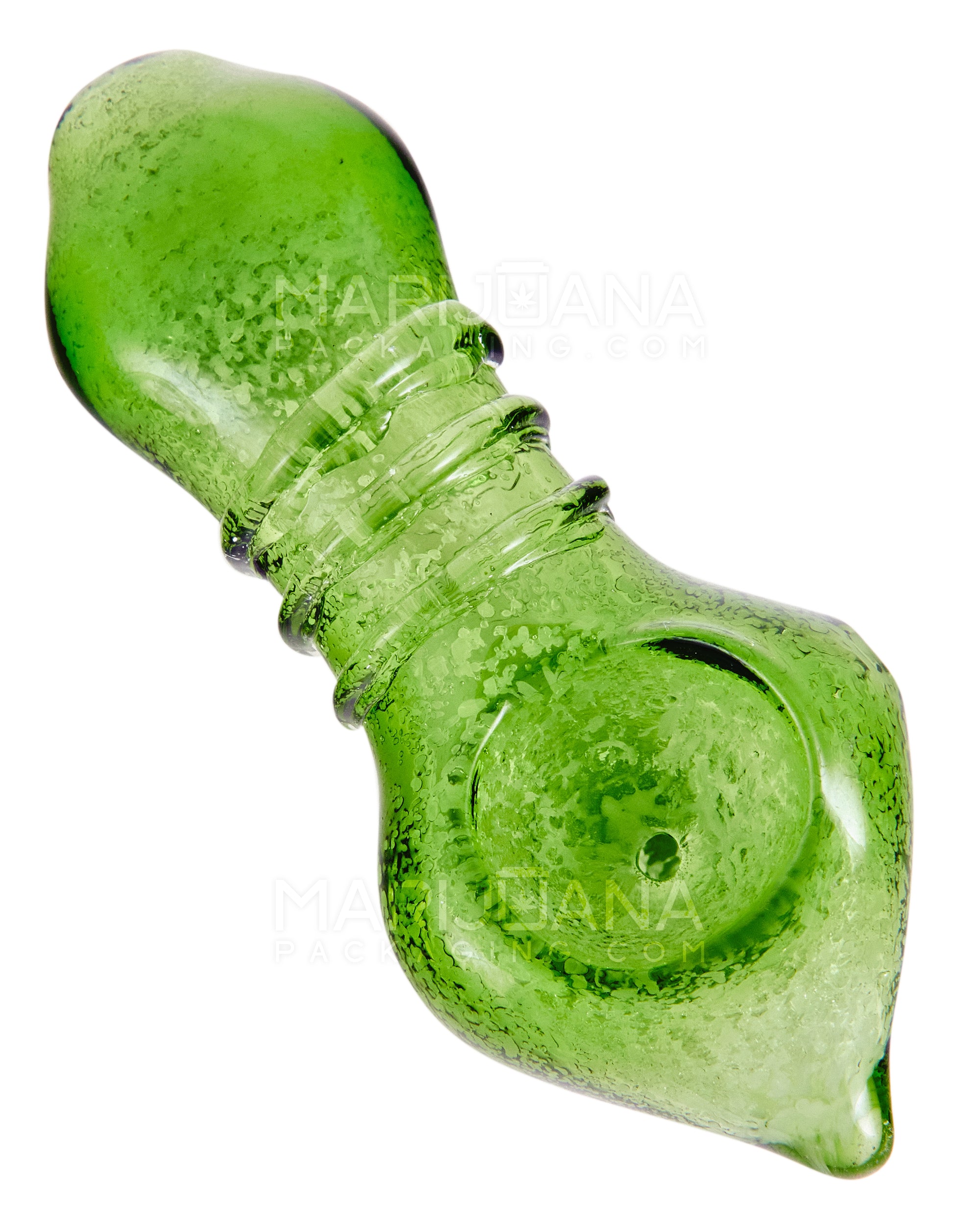 Frit Pointed Hand Pipe | 3.5in Long - Glass - Assorted - 1