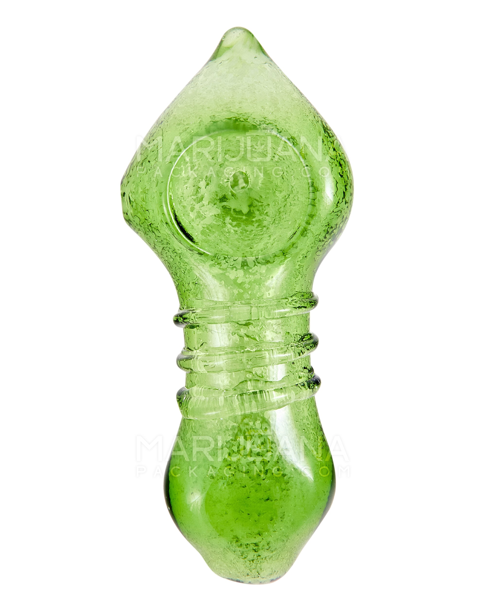 Frit Pointed Hand Pipe | 3.5in Long - Glass - Assorted - 2