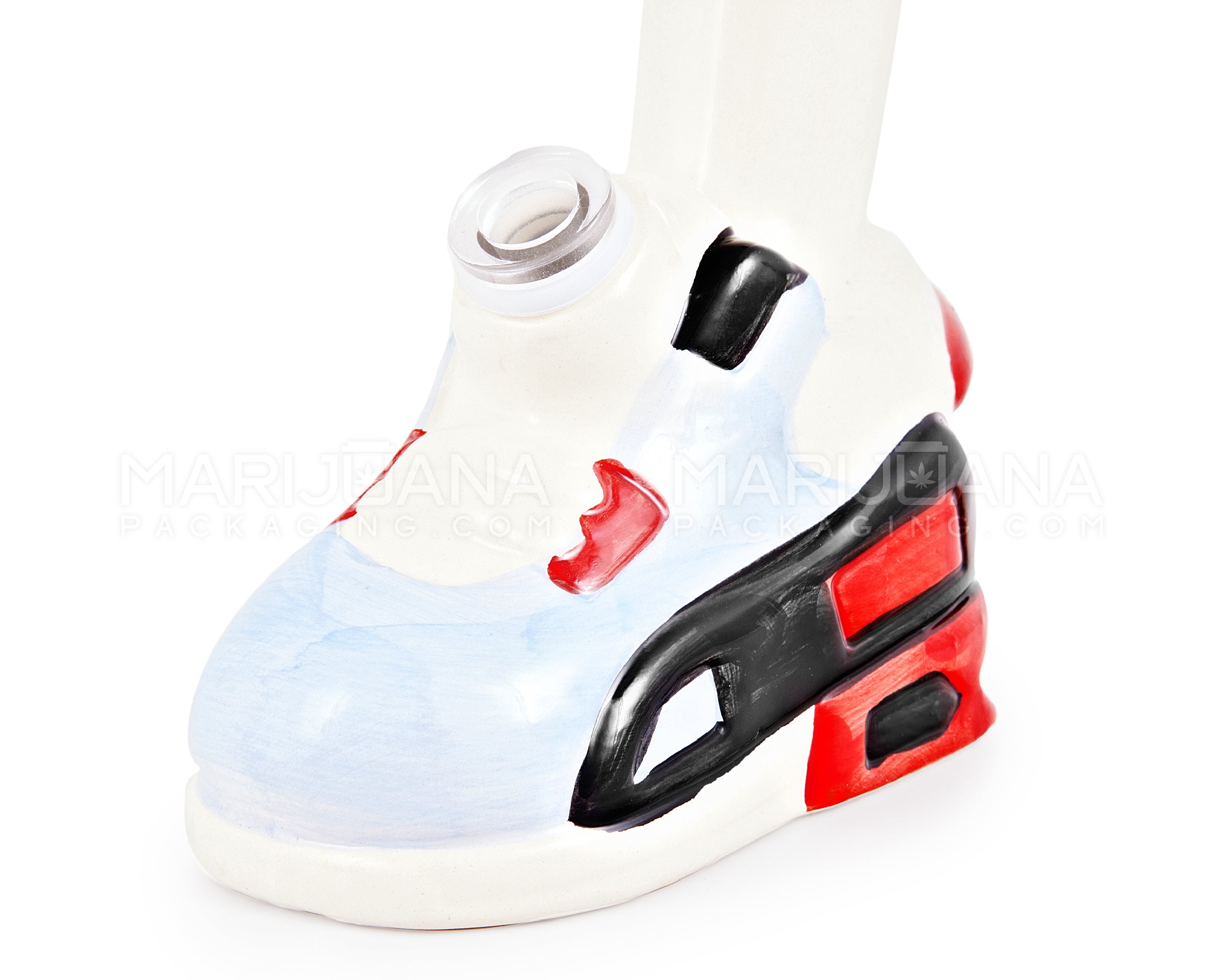 Classic Sneaker Painted Ceramic Pipe | 8.5in Tall - 14mm Bowl - Mixed - 3