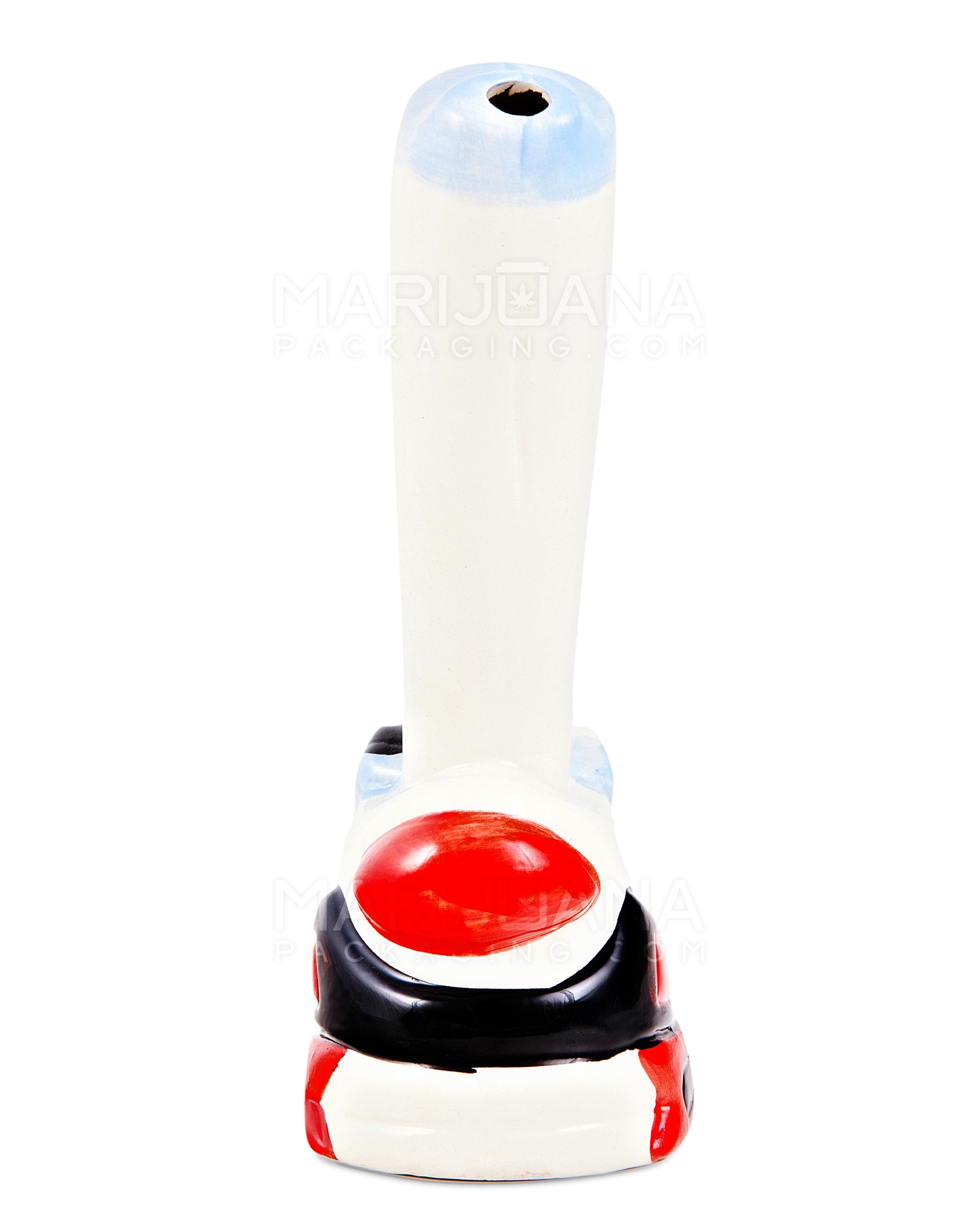 Classic Sneaker Painted Ceramic Pipe | 8.5in Tall - 14mm Bowl - Mixed - 2