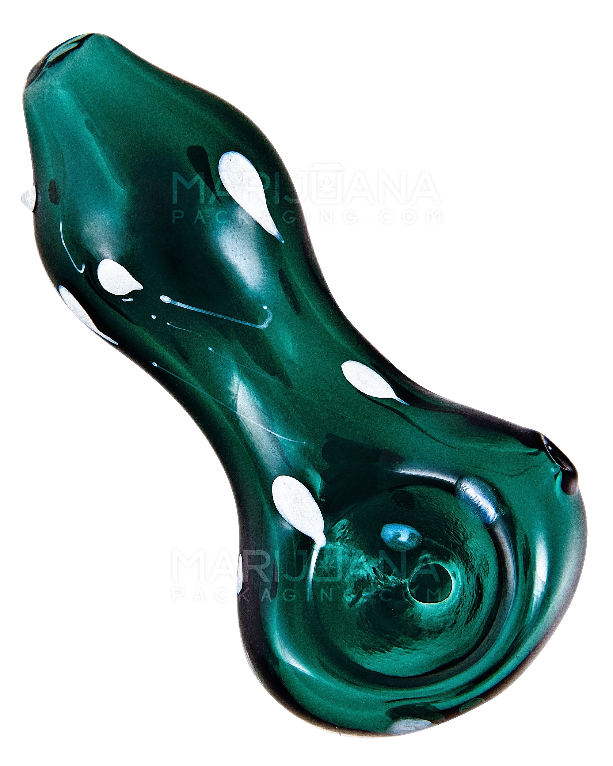 Speckled Spoon Hand Pipe | 3in Long - Glass - Assorted - 1