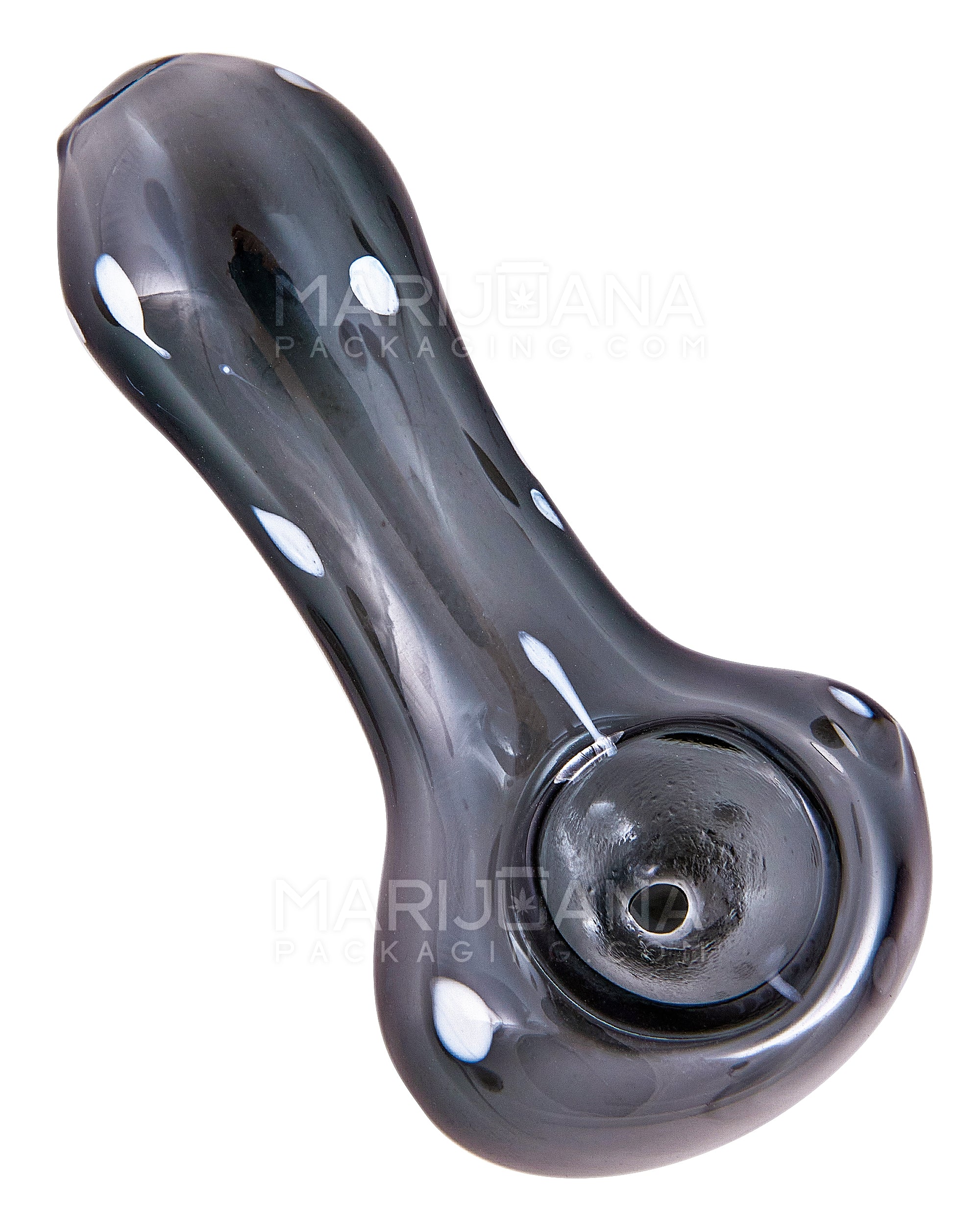 Speckled Spoon Hand Pipe | 3in Long - Glass - Assorted - 6