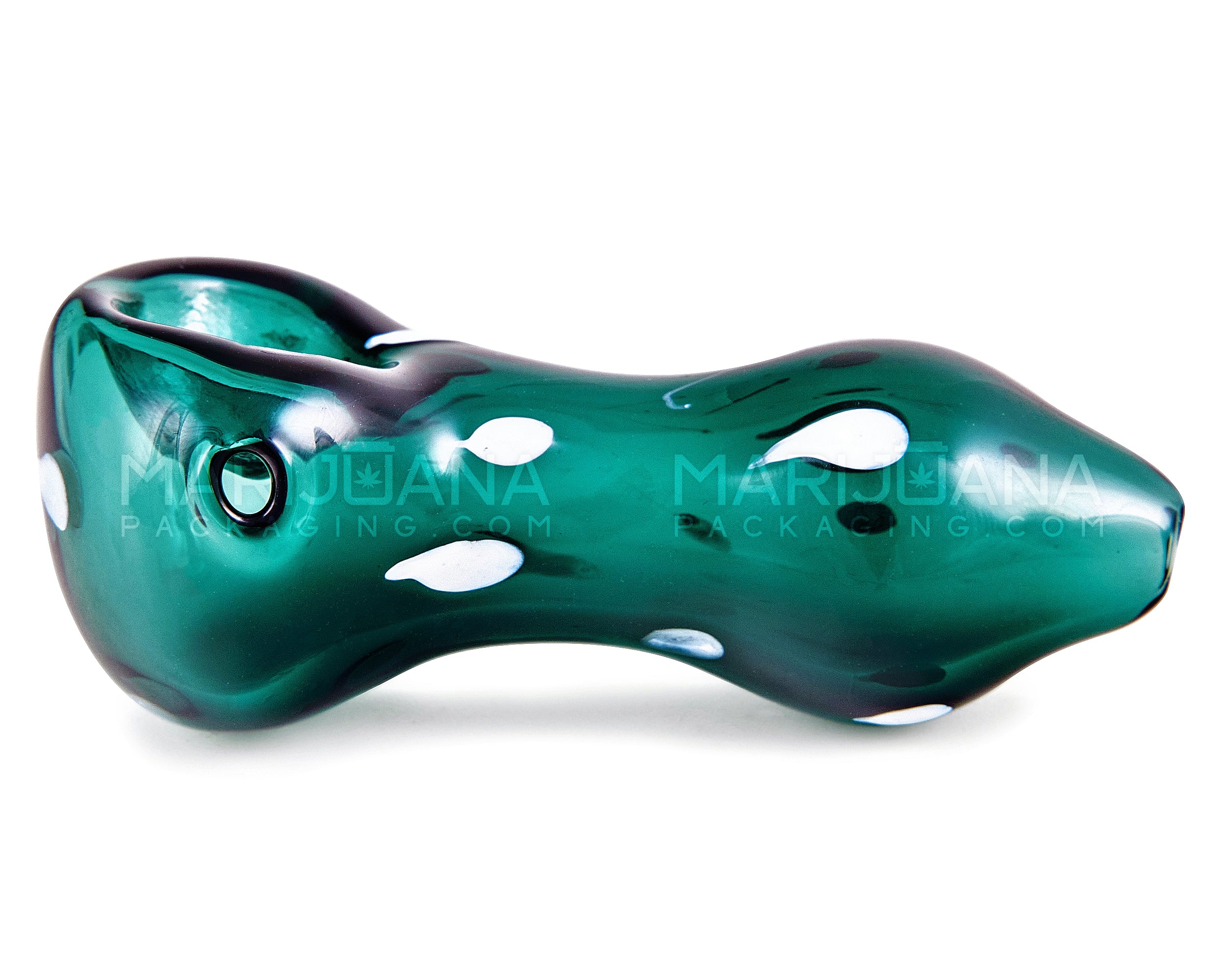 Speckled Spoon Hand Pipe | 3in Long - Glass - Assorted - 5