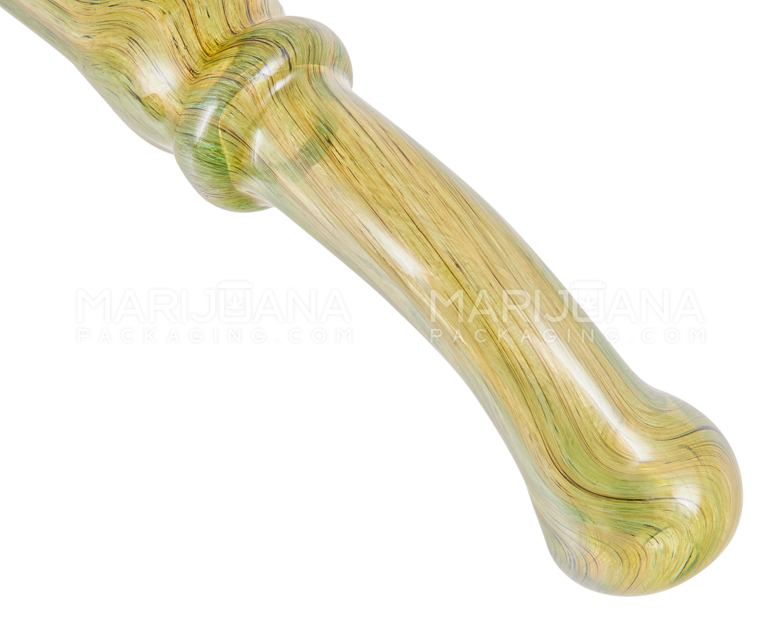 Color Pull Sherlock Hand Pipe | 7in Long - Glass - Green - 4