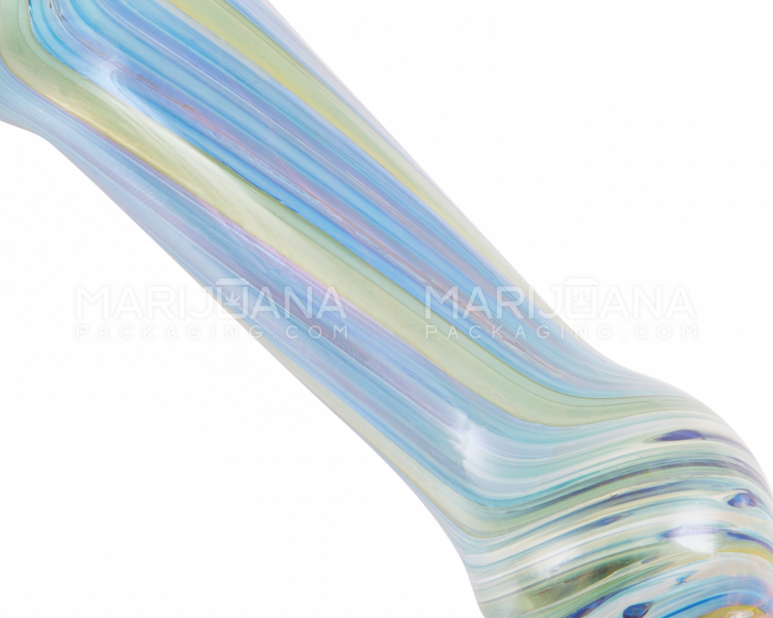 Color Pull Spoon Hand Pipe w/ Multi Horns | 5in Long - Glass - Assorted - 3