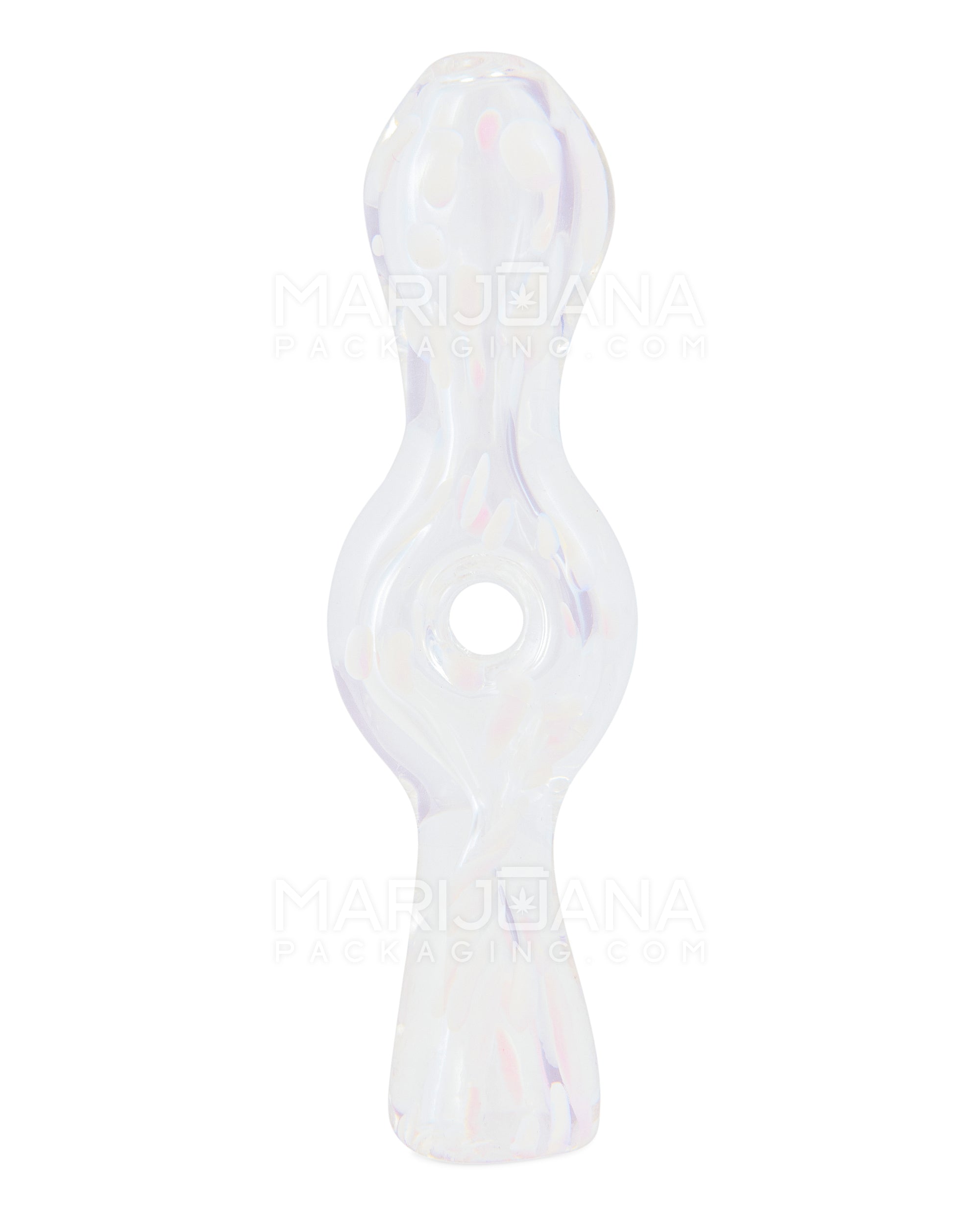 Speckled Donut Chillum Hand Pipe | 3.5in Long - Glass - Assorted - 7