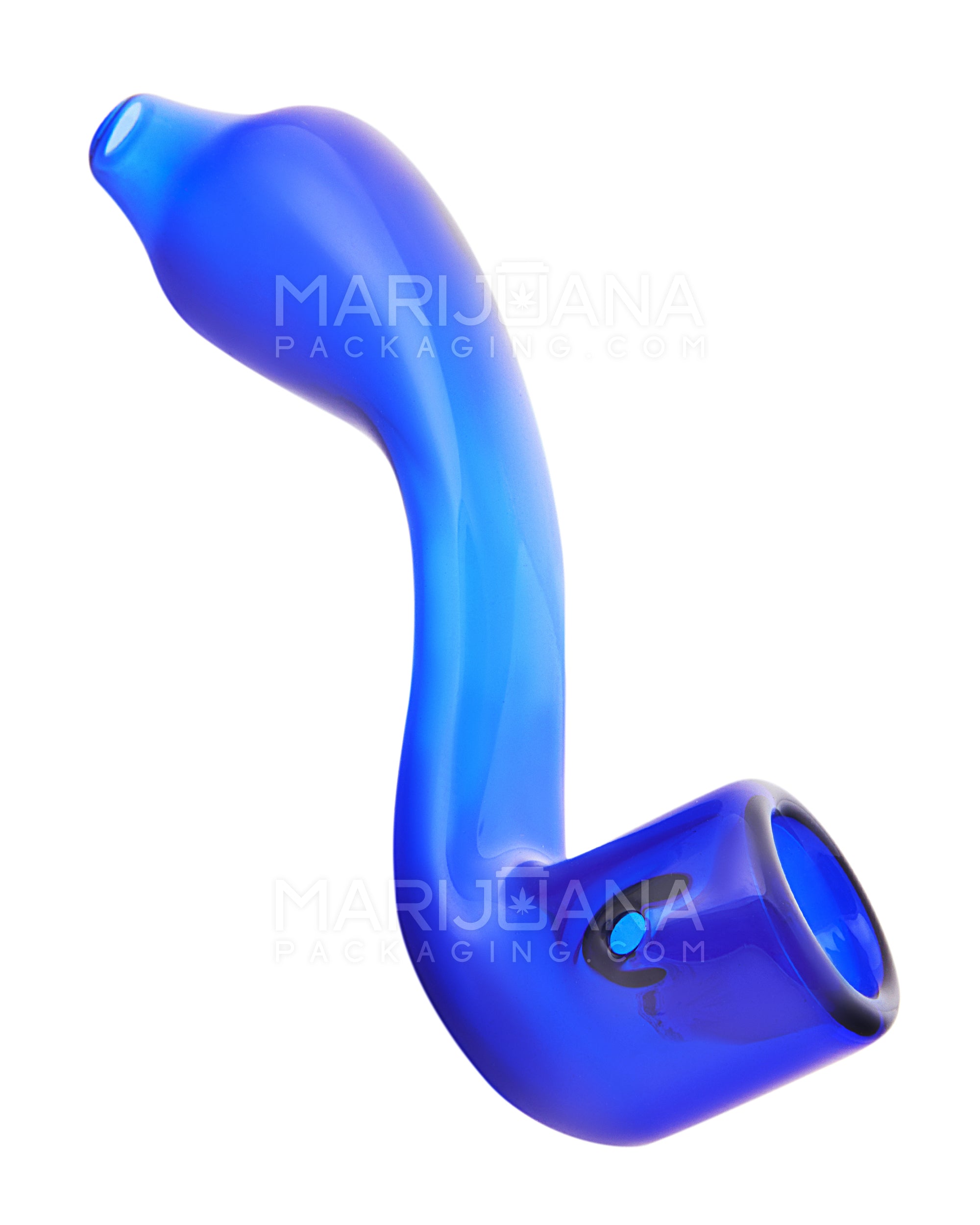 Color Pull Mini Sherlock Hand Pipe | 3in Long - Glass - Assorted