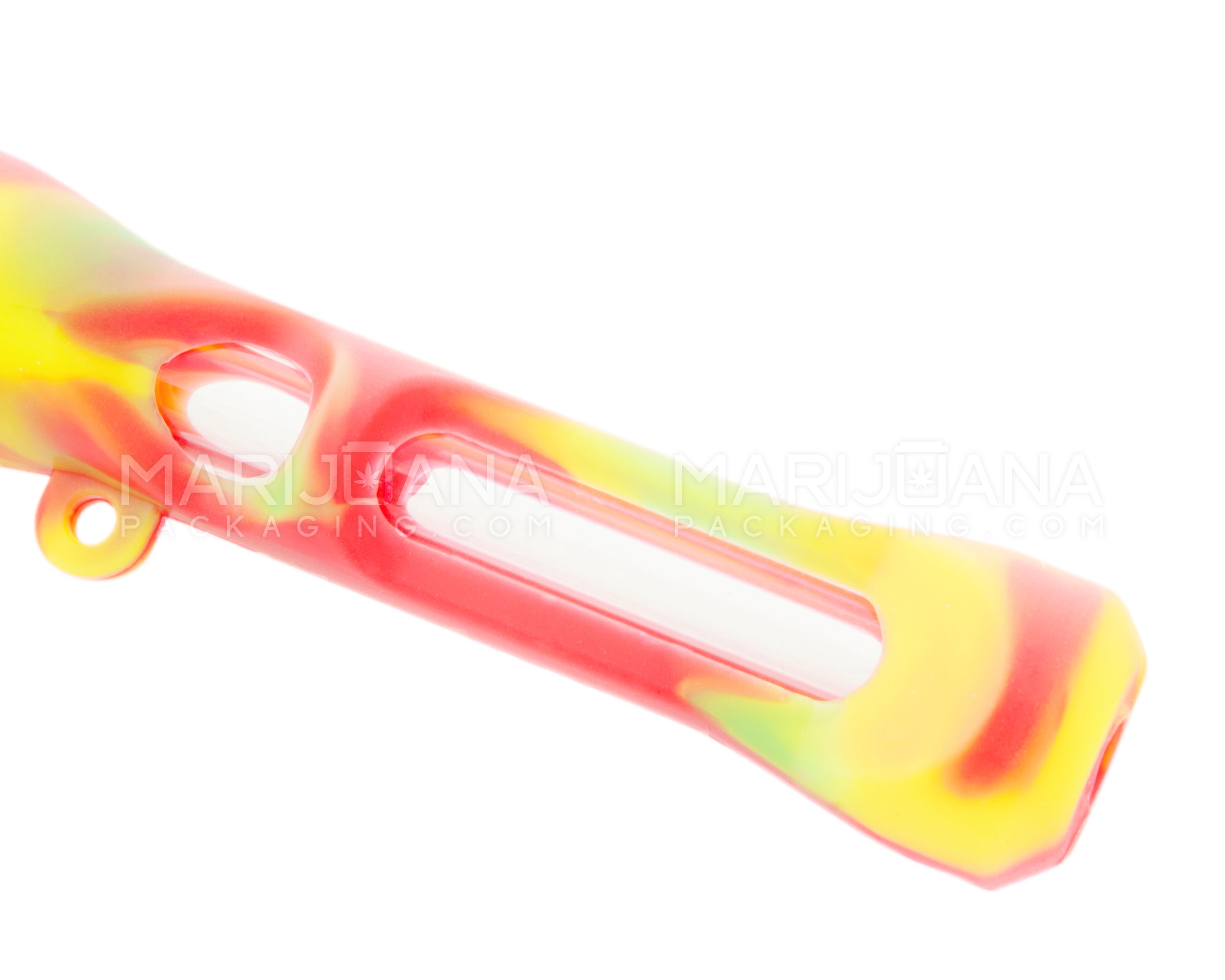 Silicone Cover Chillum 3.5 Inch Glass Hand Pipe - Assorted