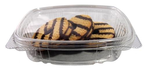 8oz Plastic Hinged Lid Edible Containers - 200 Count - 9