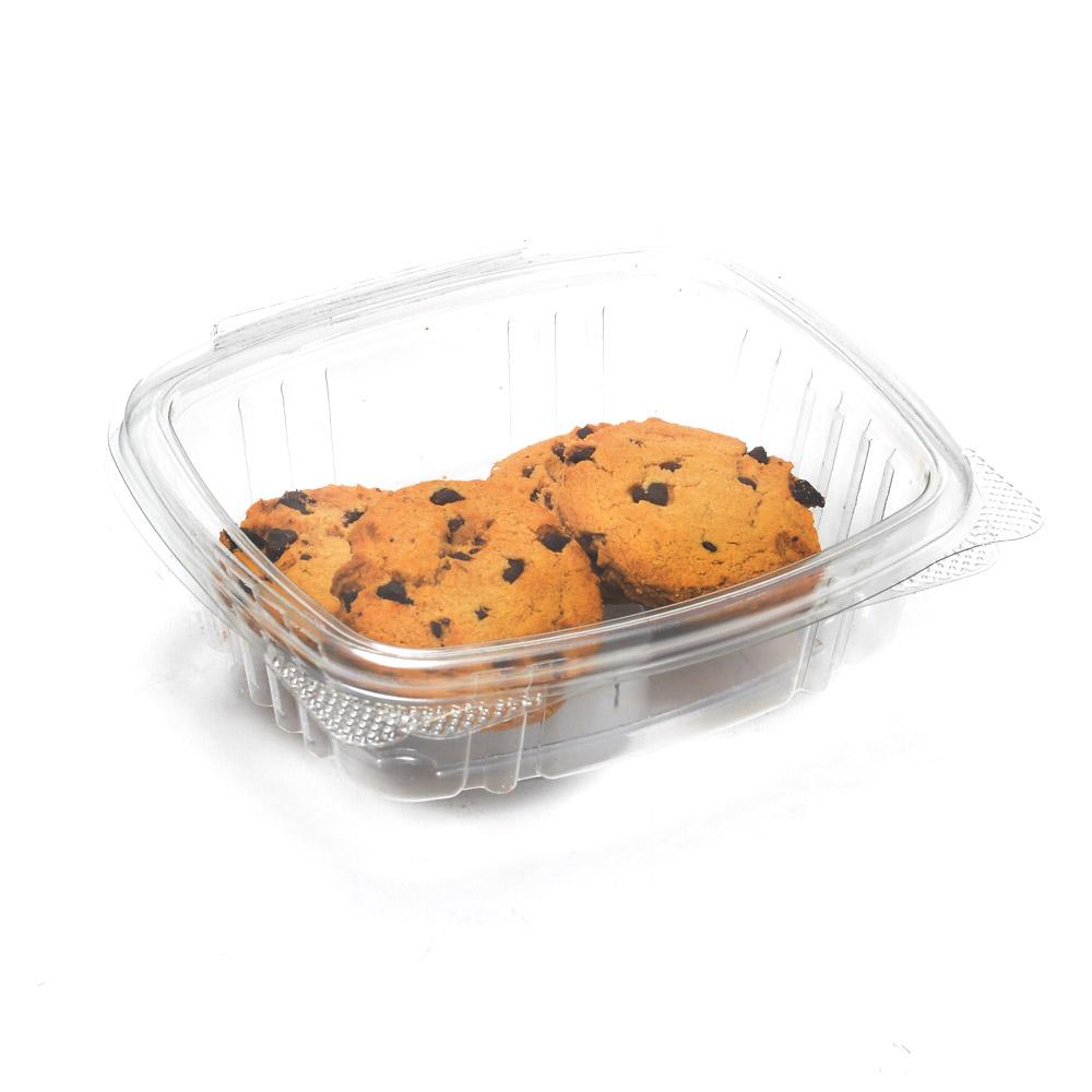 8oz Plastic Hinged Lid Edible Containers - 200 Count - 4