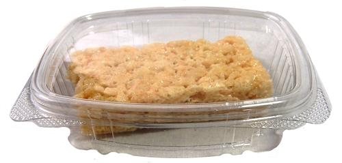8oz Plastic Hinged Lid Edible Containers - 200 Count - 10