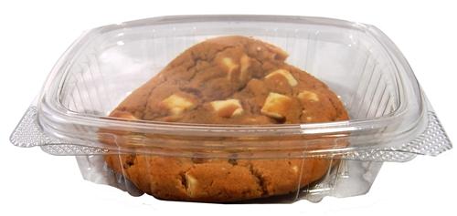 8oz Plastic Hinged Lid Edible Containers - 200 Count - 8