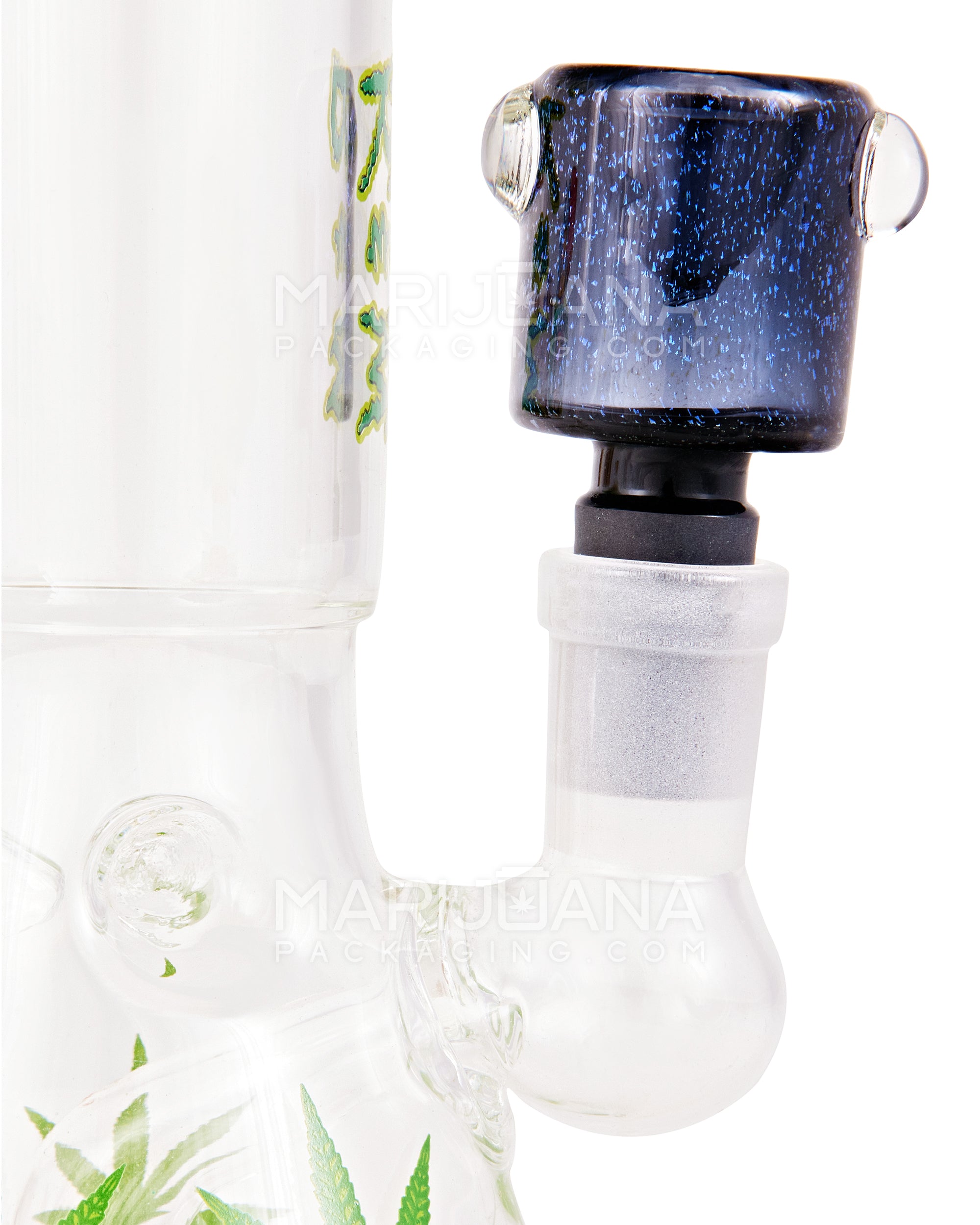 Dichroic Speckles Double Knocker Bowl | Glass - 14mm Male - Assorted - 7