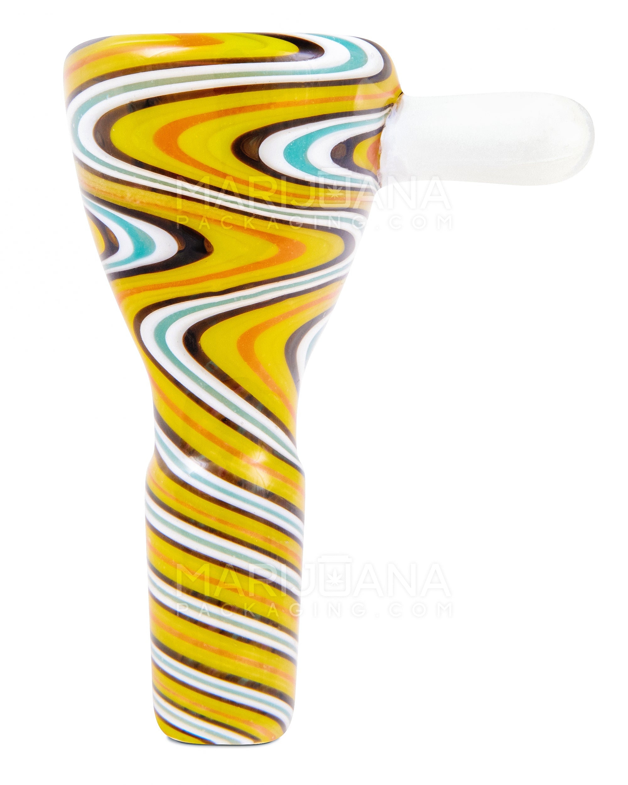 Wig Wag Handle Bowl | Glass - 14mm Male - Assorted - 4