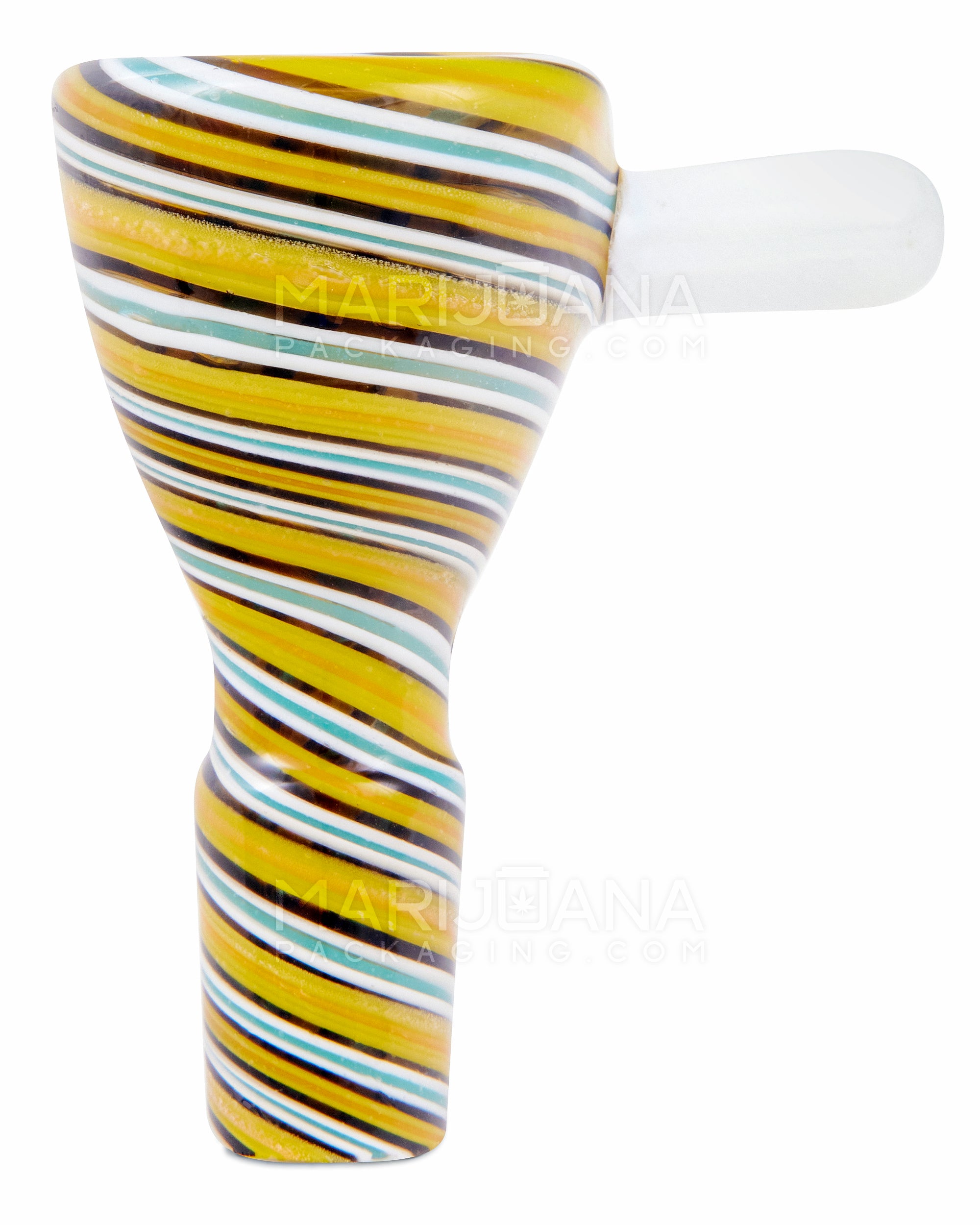 Wig Wag Handle Bowl | Glass - 14mm Male - Assorted - 5