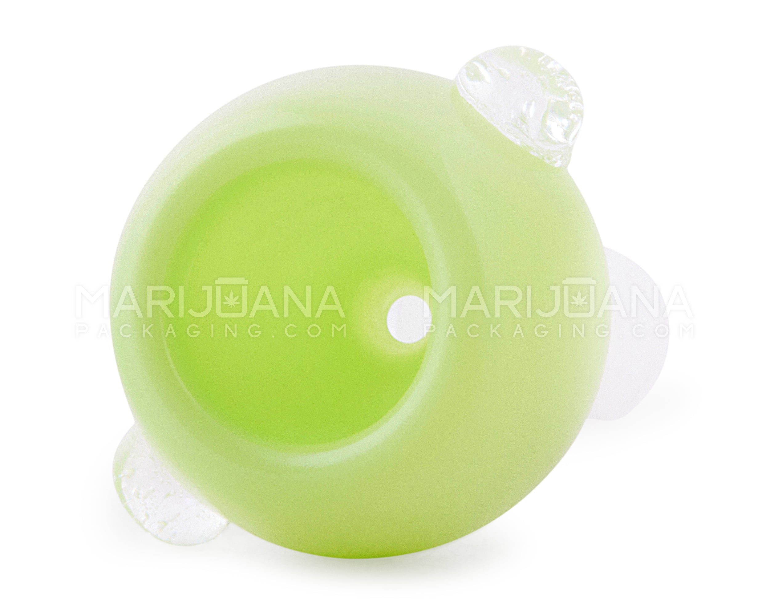 Honeycomb Double Knocker Bowl | Glass - 14mm Male - Green