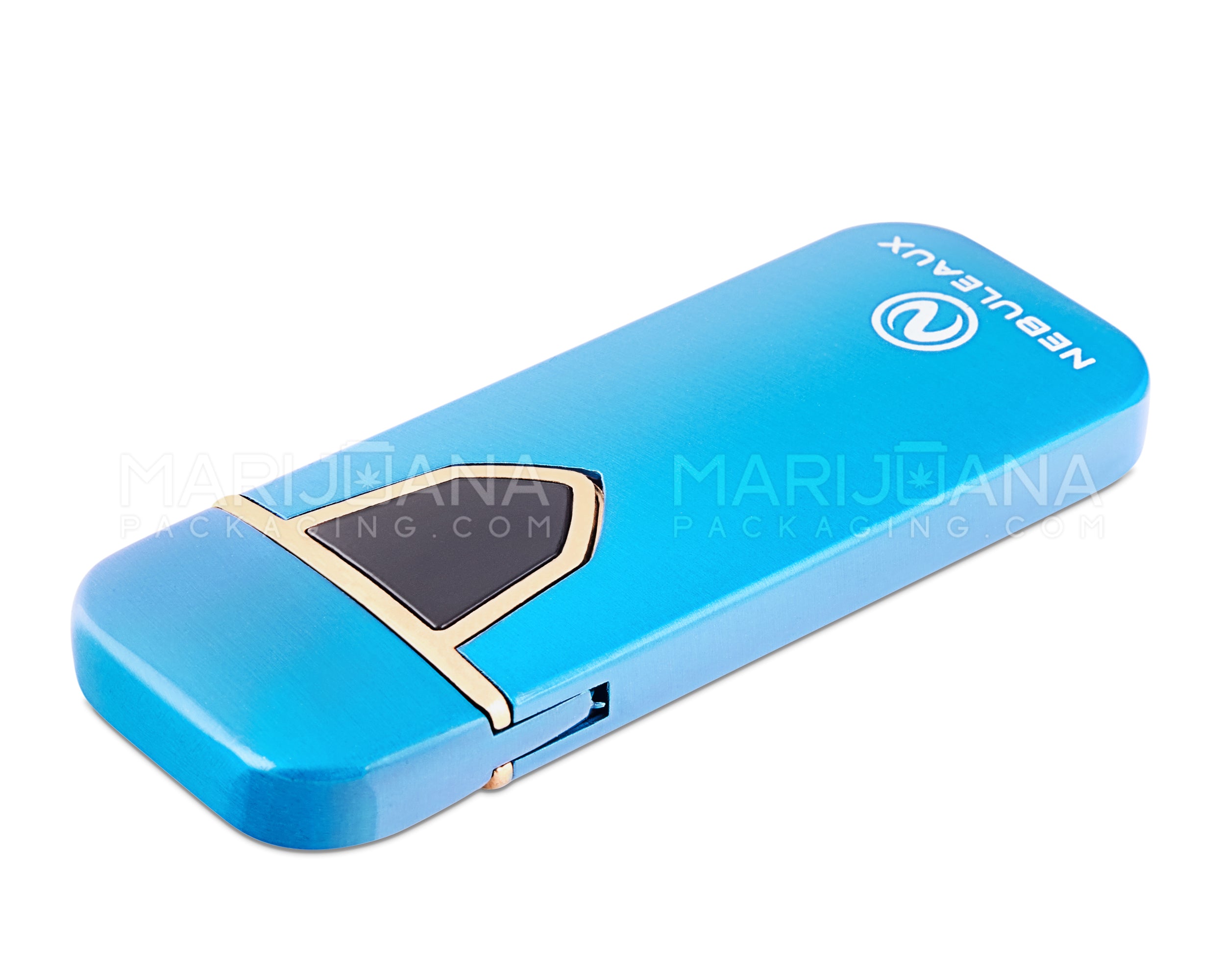 NEBULEAUX | USB Metal Flameless Lighter | 3in Tall - No Butane - Blue