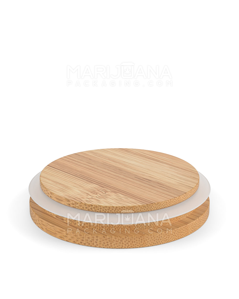 Flat Smooth Push Down Bamboo Wood Caps | 100mm - Wood Print | Sample - 4