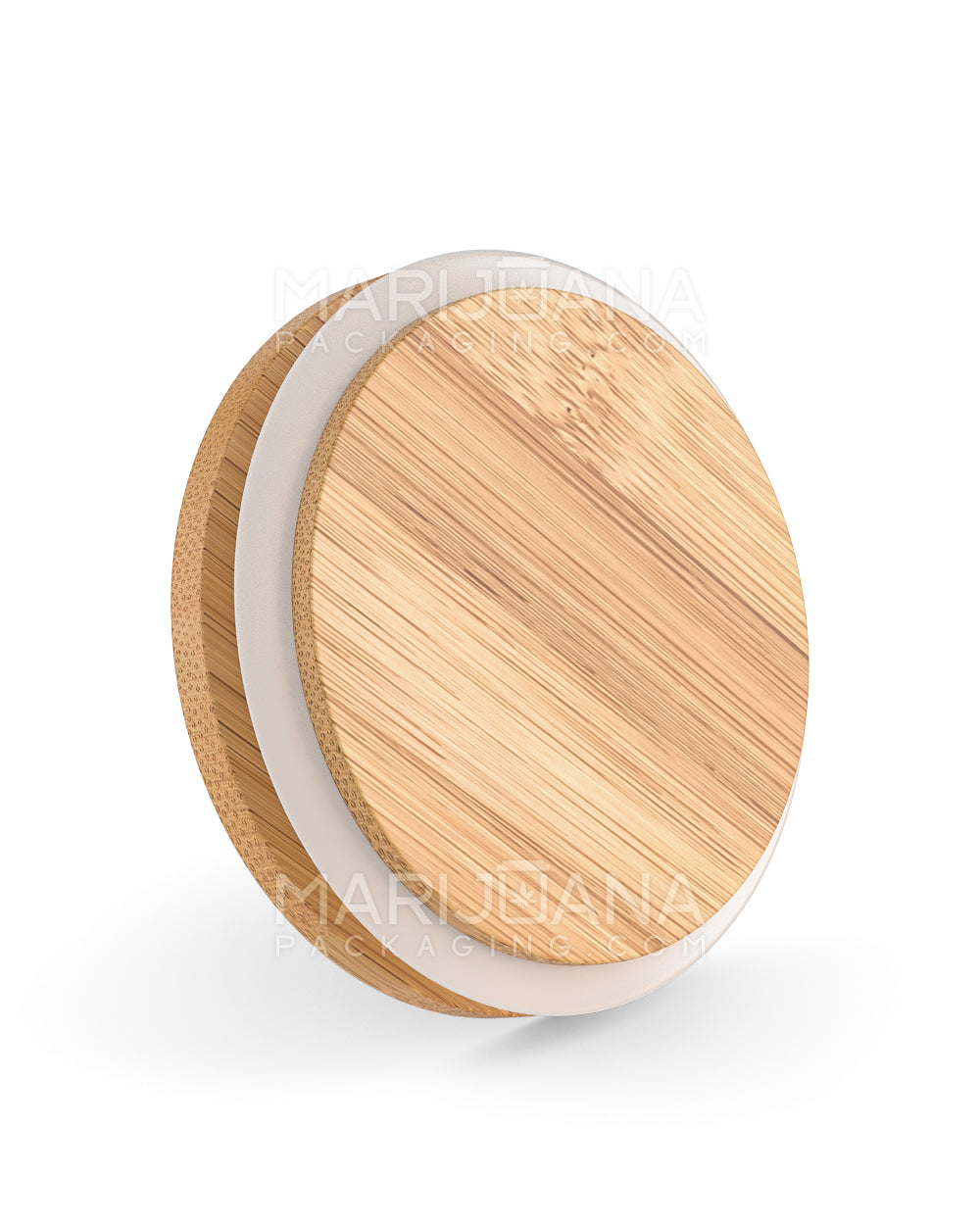 Flat Smooth Push Down Bamboo Wood Caps | 100mm - Wood Print | Sample - 2