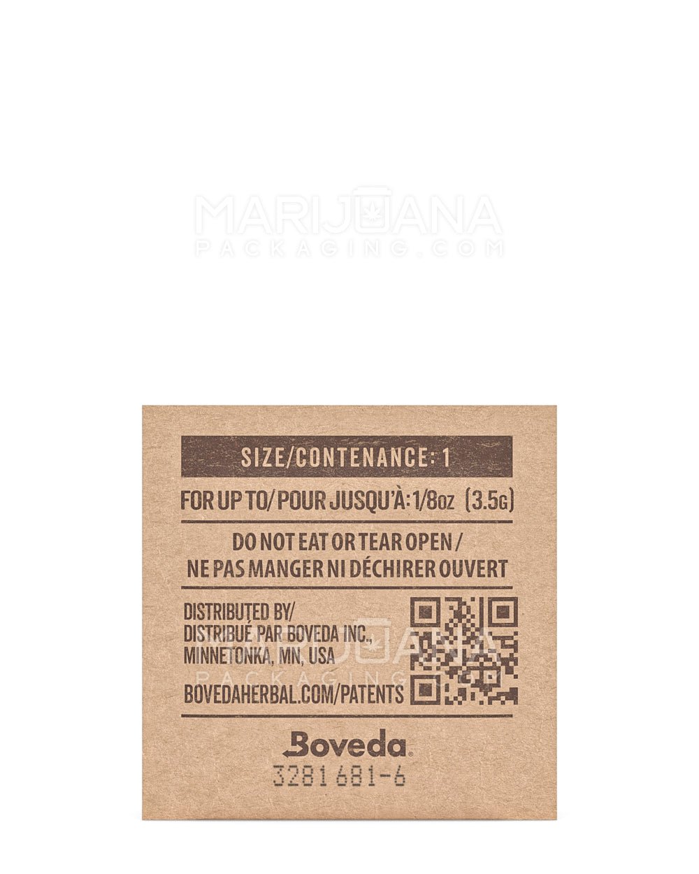 BOVEDA | Humidity Control Packs | 1 Grams - 62% - 1500 Count - 3