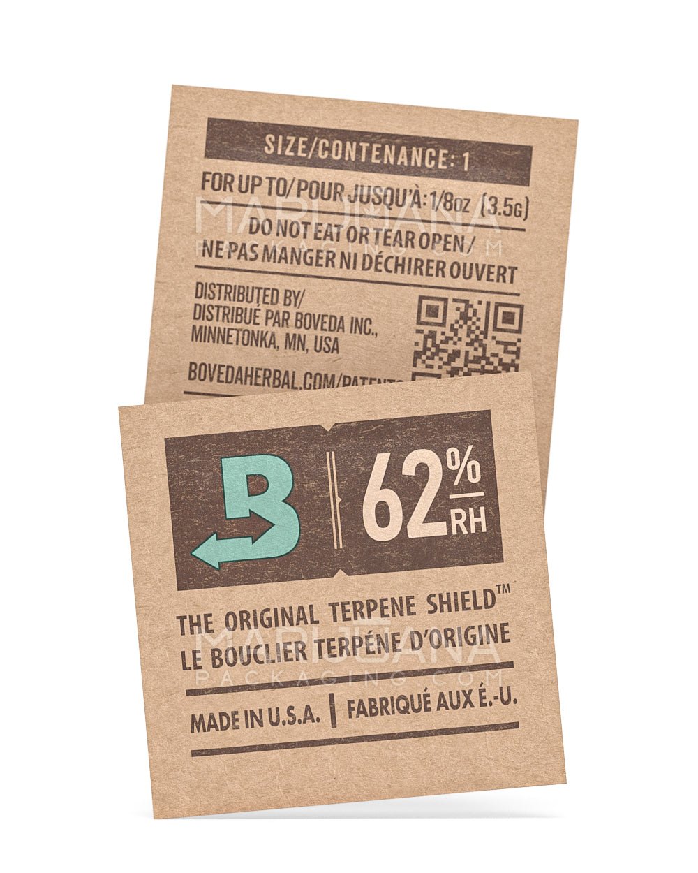 BOVEDA | Humidity Control Packs | 1 Grams - 62% - 1500 Count - 1