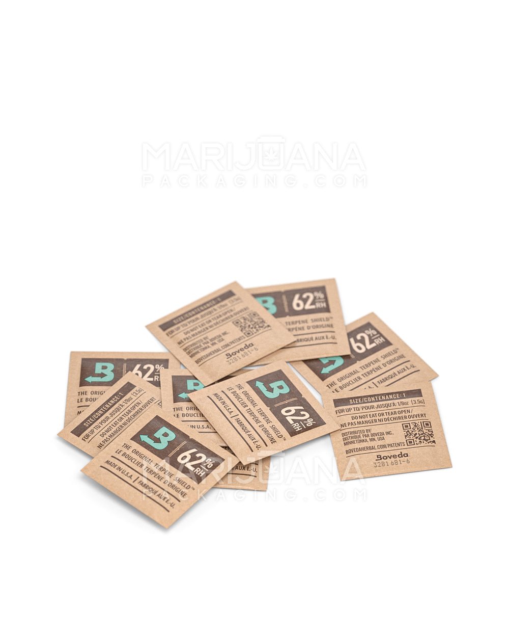 BOVEDA | Humidity Control Packs | 1 Grams - 62% - 1500 Count - 7