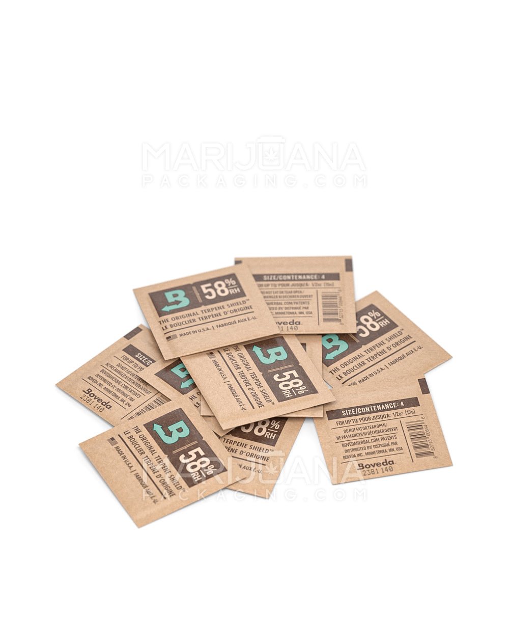 BOVEDA | Humidity Control Packs | 4 Grams - 58% - 100 Count - 7