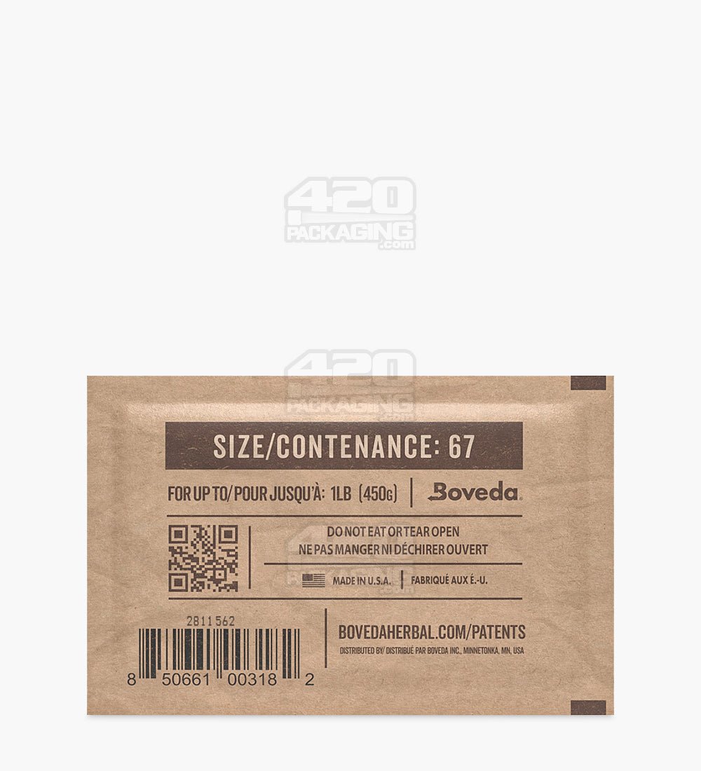 Boveda Large 67 Gram 62% Humidity Packs 12/Box - 4