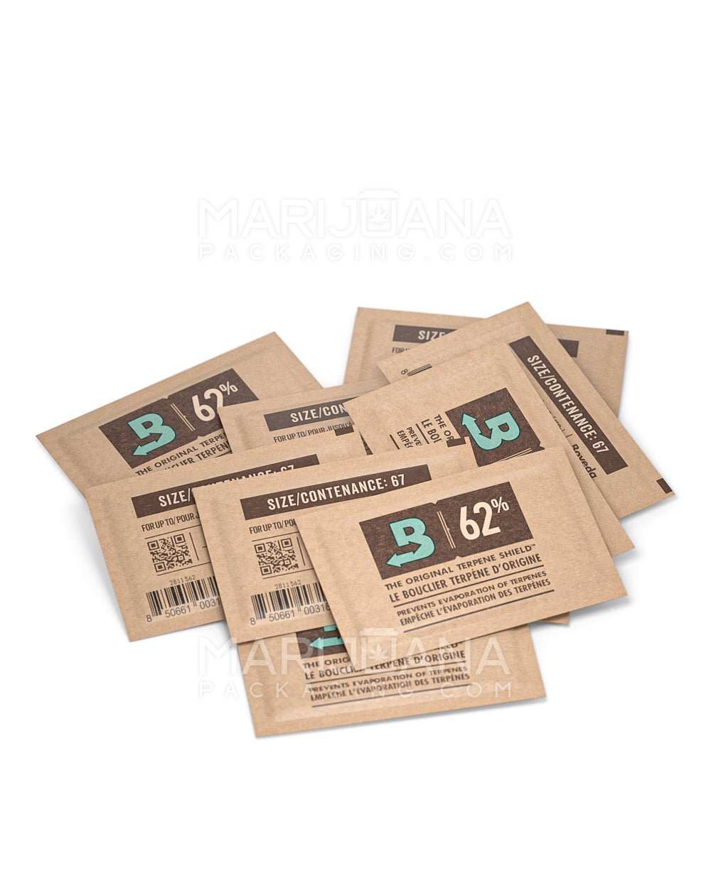 Boveda 62% Humidity Pack Small 8 Gram (10 Count, 50 Count or 100