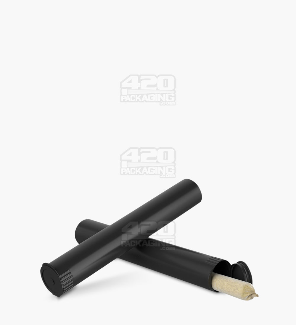 116mm Black Child Resistant Biodegradable Pop Top Pre-Roll Tubes 1000/Box - 8