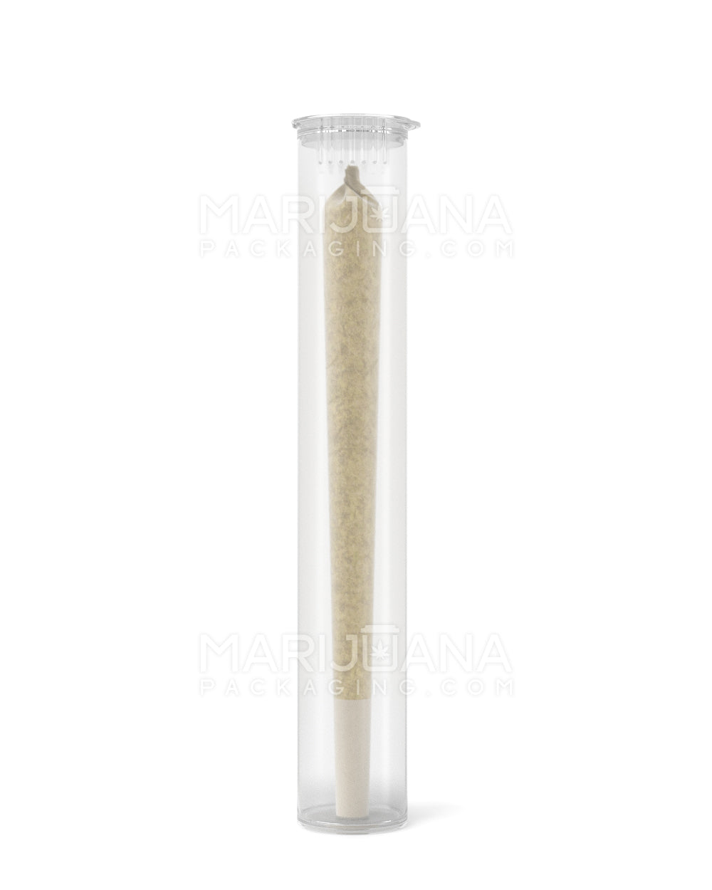 Sustainable 100% Biodegradable Clear 116mm Pop Top Pre-Roll Tubes