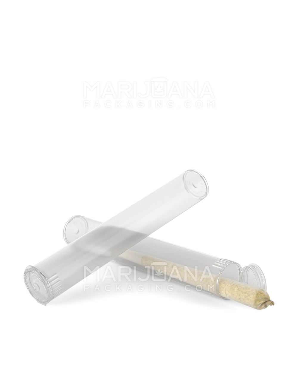 Child Resistant & Sustainable | 100% Biodegradable Pop Top Plastic Pre-Roll Tubes | 116mm - Clear - 1000 Count - 10