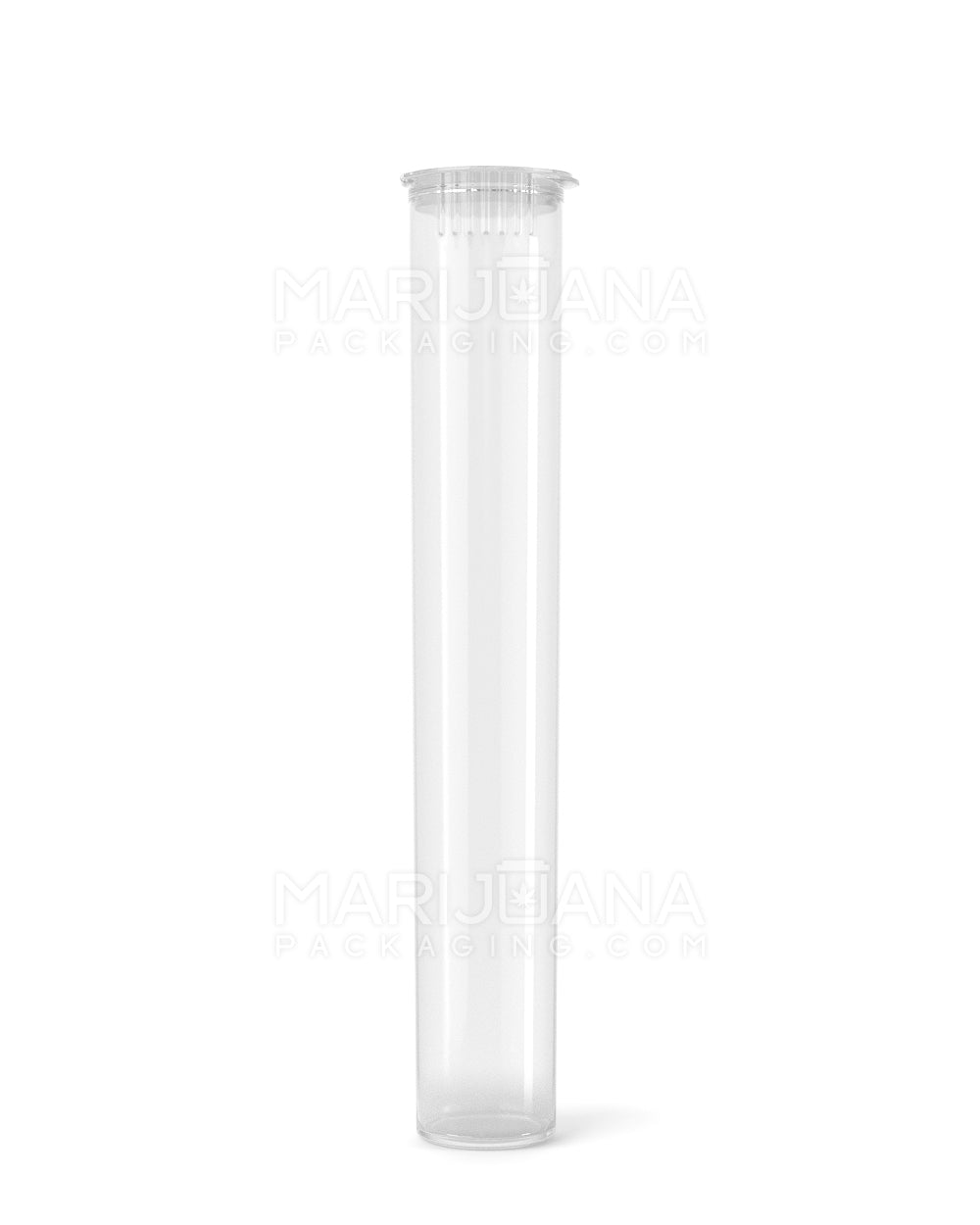 W Gallery 100 Clear 116mm Pop Top Tubes - Airtight Smell Proof Containers -  Plastic Medical Grade Prescription Bottles for Pills Herbs Flowers