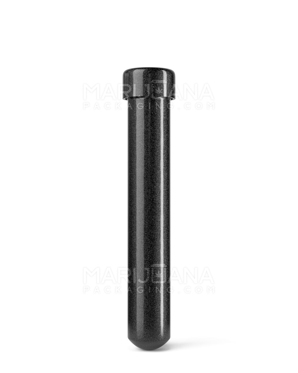 Child Resistant King Size Screw On Opaque Aluminum Metal Pre-Roll Tubes | 110mm - Black | Sample