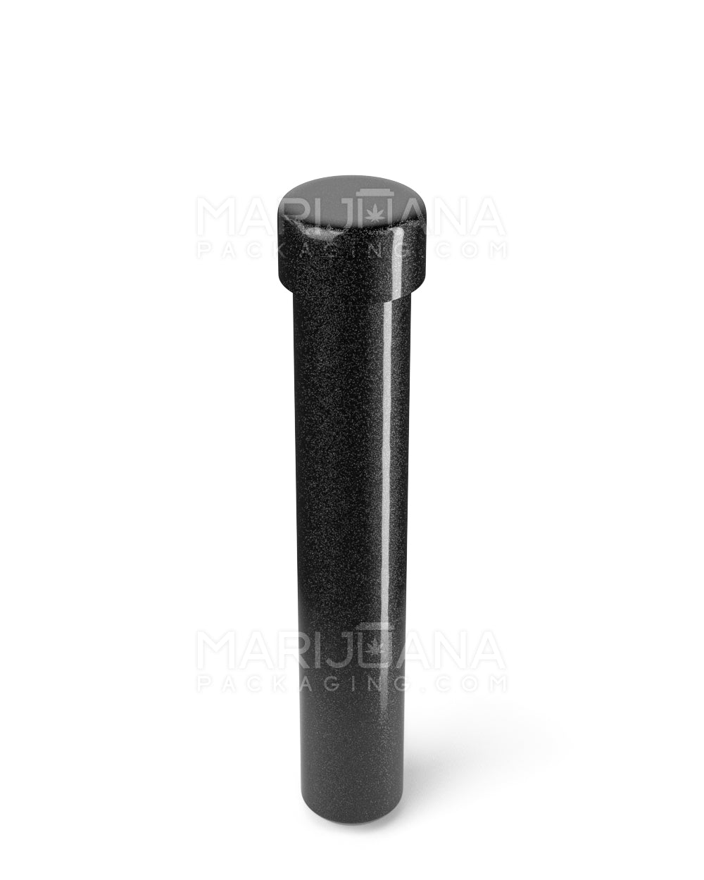 Child Resistant | King Size Push Down and Turn Screw On Opaque Metal Pre-Roll Tubes | 110mm - Black - 250 Count