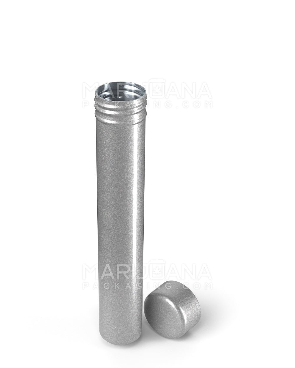Child Resistant | King Size Pop Top Opaque Metal Pre-Roll Tubes | 110mm - Silver - 250 Count - 4