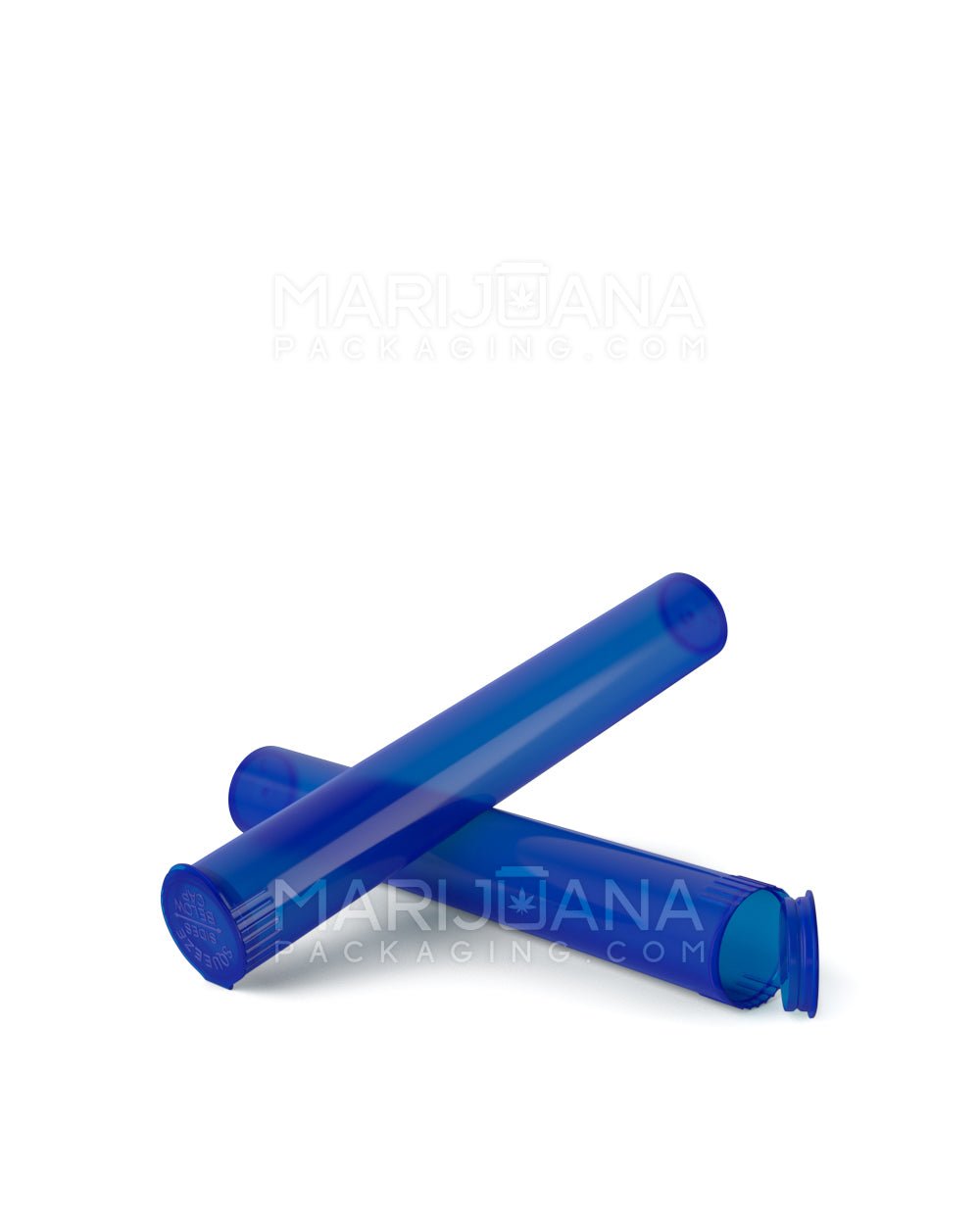 Child Resistant | King Size Pop Top Translucent Plastic Pre-Roll Tubes | 116mm - Blue - 1000 Count - 5