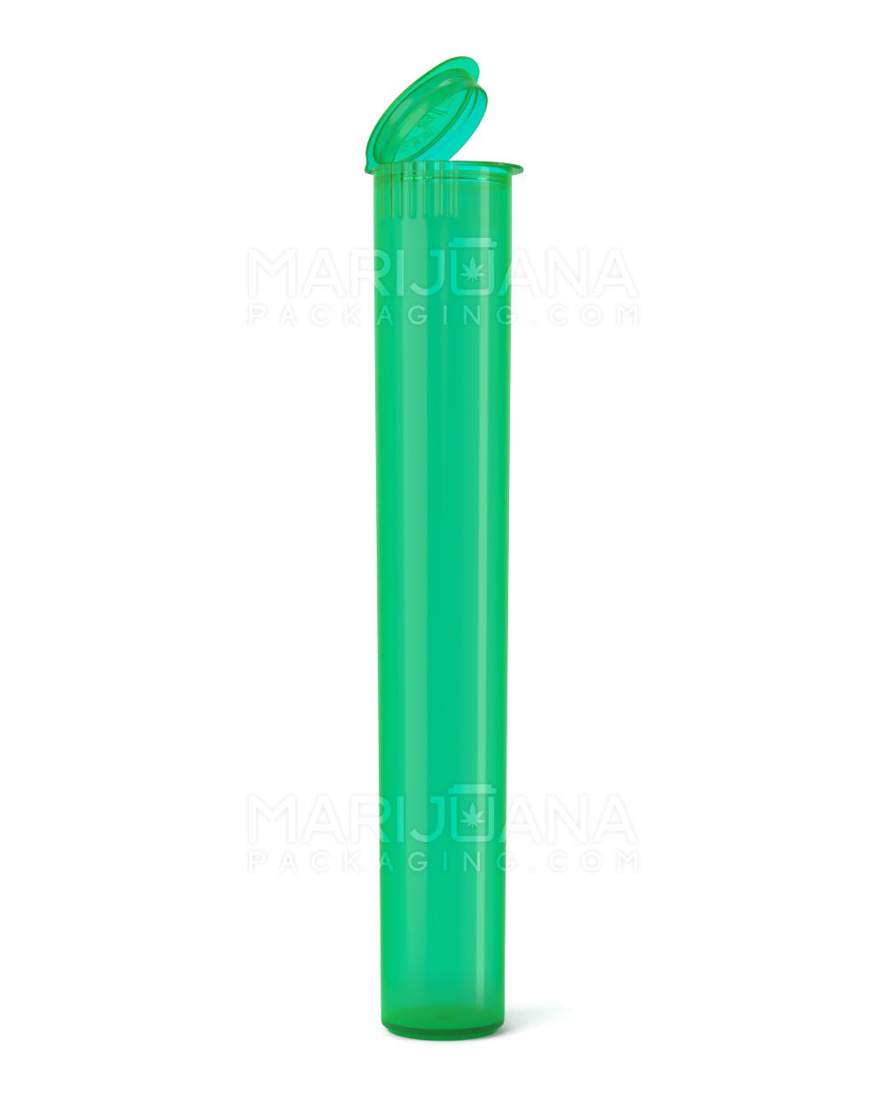 Child Resistant | King Size Pop Top Translucent Plastic Pre-Roll Tubes | 116mm - Green - 1000 Count - 1