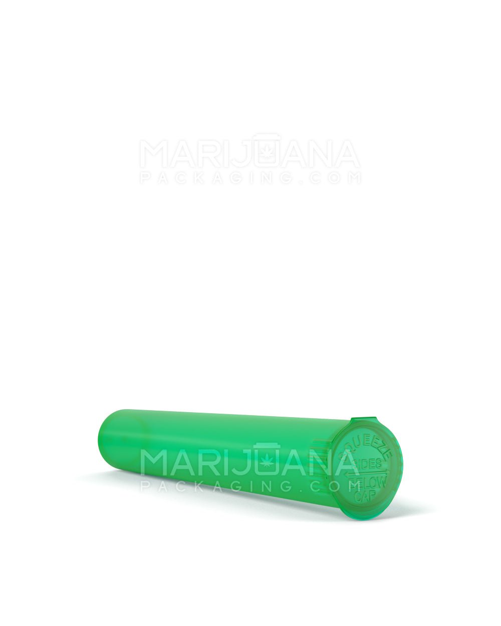 Child Resistant | King Size Pop Top Translucent Plastic Pre-Roll Tubes | 116mm - Green - 1000 Count - 6