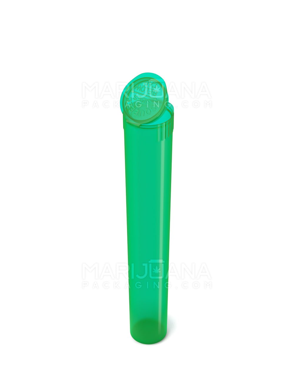 Child Resistant | King Size Pop Top Translucent Plastic Pre-Roll Tubes | 116mm - Green - 1000 Count - 4