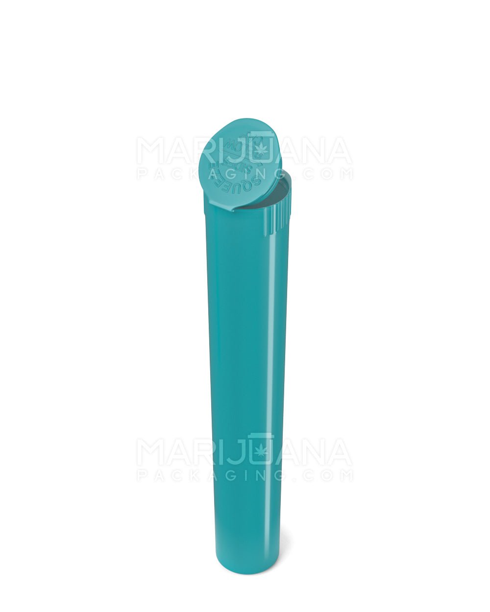 Child Resistant | King Size Pop Top Opaque Plastic Pre-Roll Tubes | 116mm - Teal - 1000 Count - 6