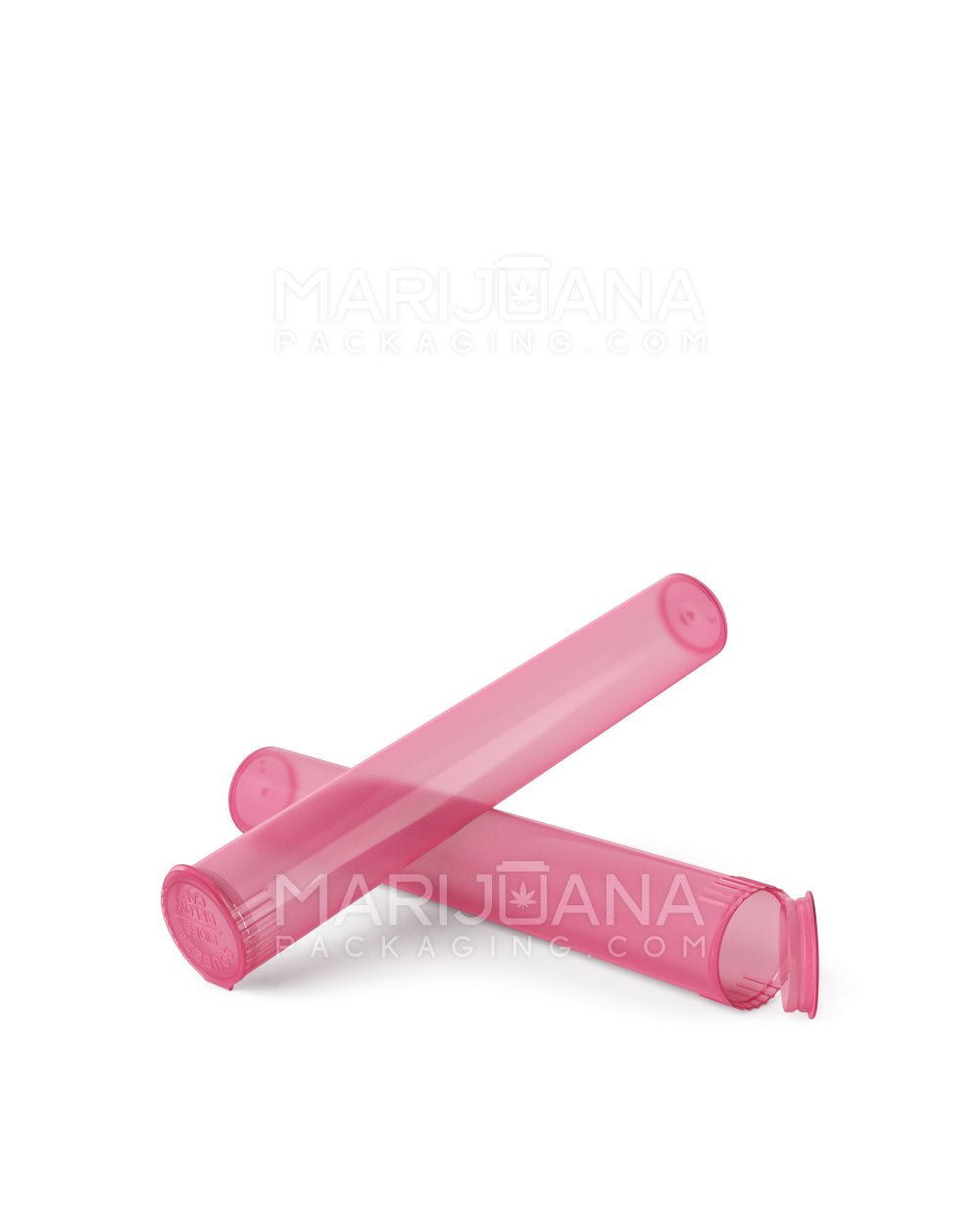 Child Resistant | King Size Pop Top Translucent Plastic Pre-Roll Tubes | 116mm - Pink- 1000 Count - 4