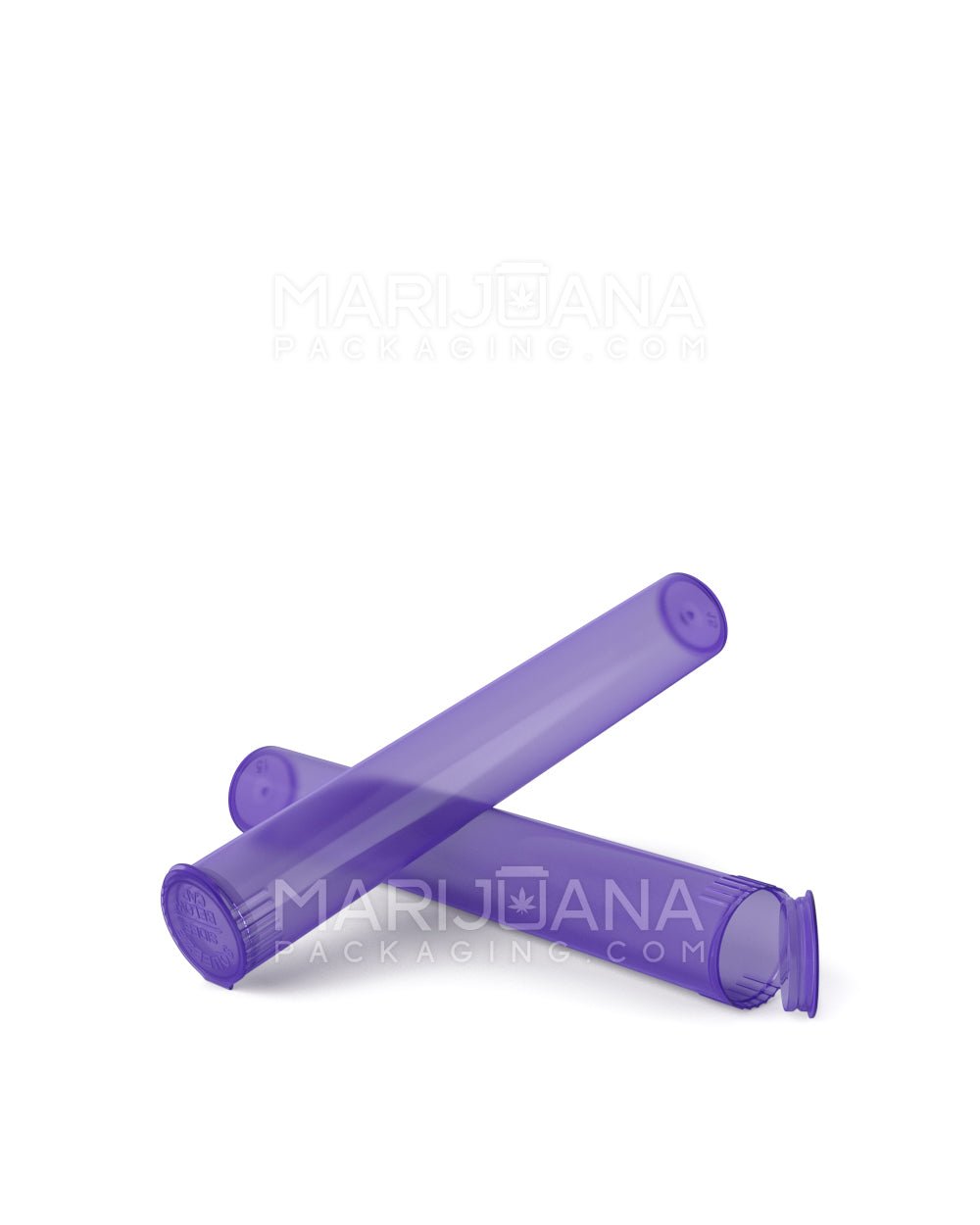 Child Resistant | King Size Pop Top Translucent Plastic Pre-Roll Tubes | 116mm - Purple - 1000 Count - 5